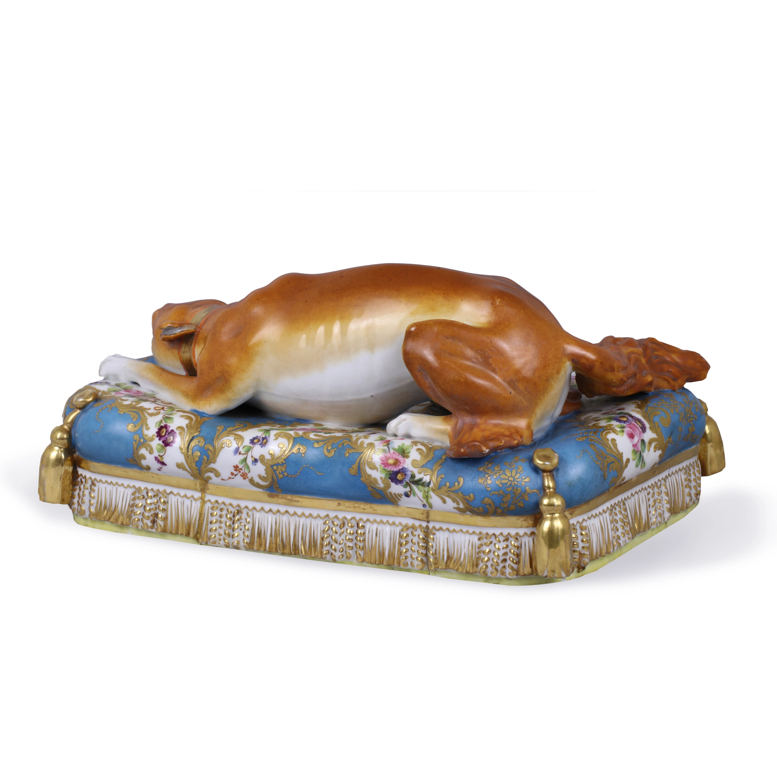 ENCRIER EN PORCELAINE « LISETTE » FRANCE, MANUFACTURE DE JACOB PETIT, VERS 1840