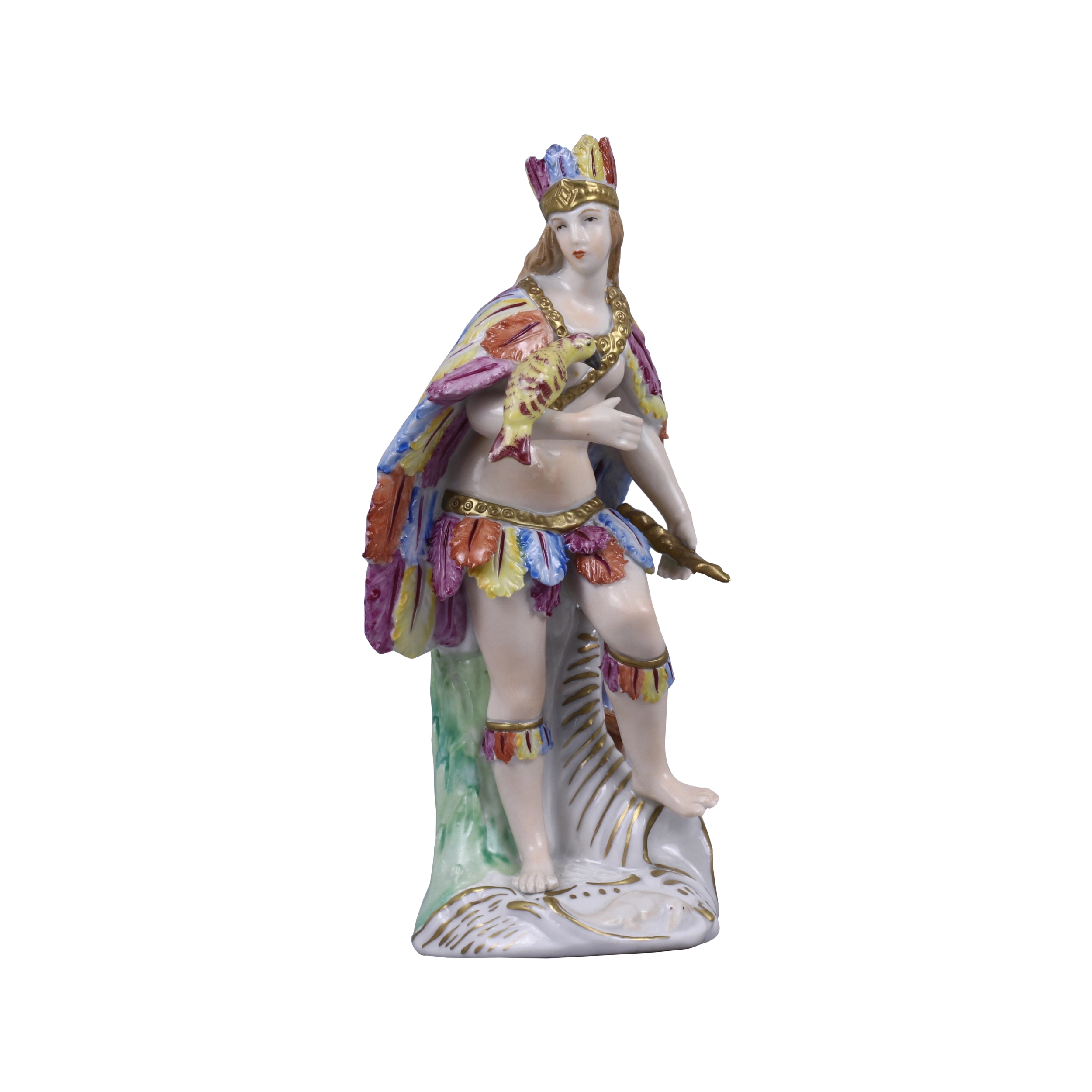 Groupe de porcelaine Continents. Sitzendorf. 