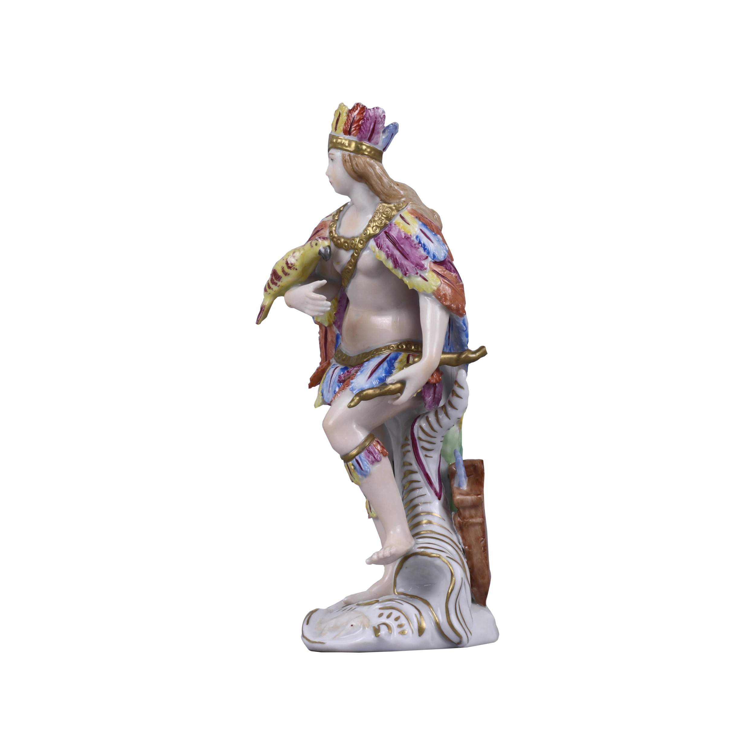 Groupe de porcelaine Continents. Sitzendorf. 