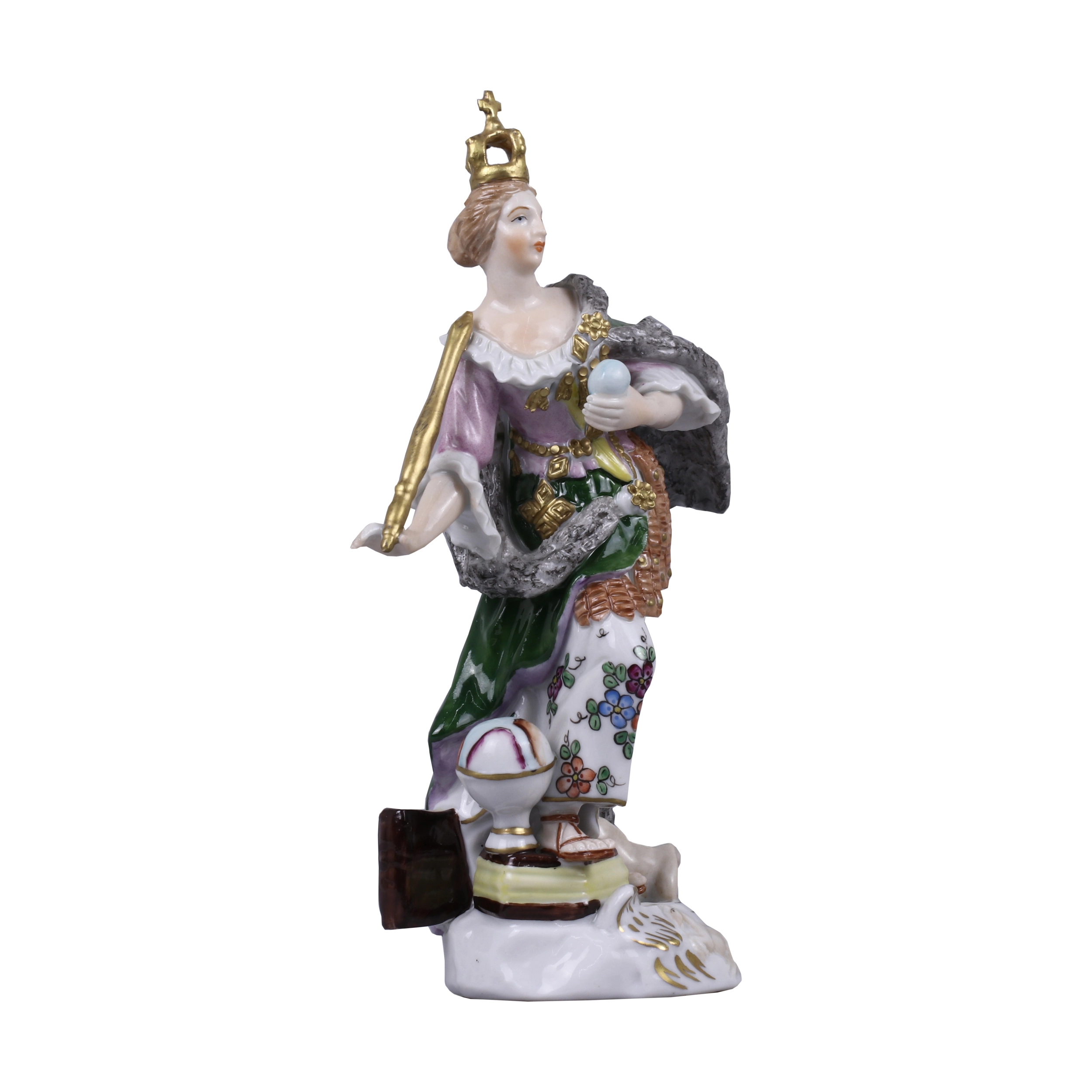Groupe de porcelaine Continents. Sitzendorf. 