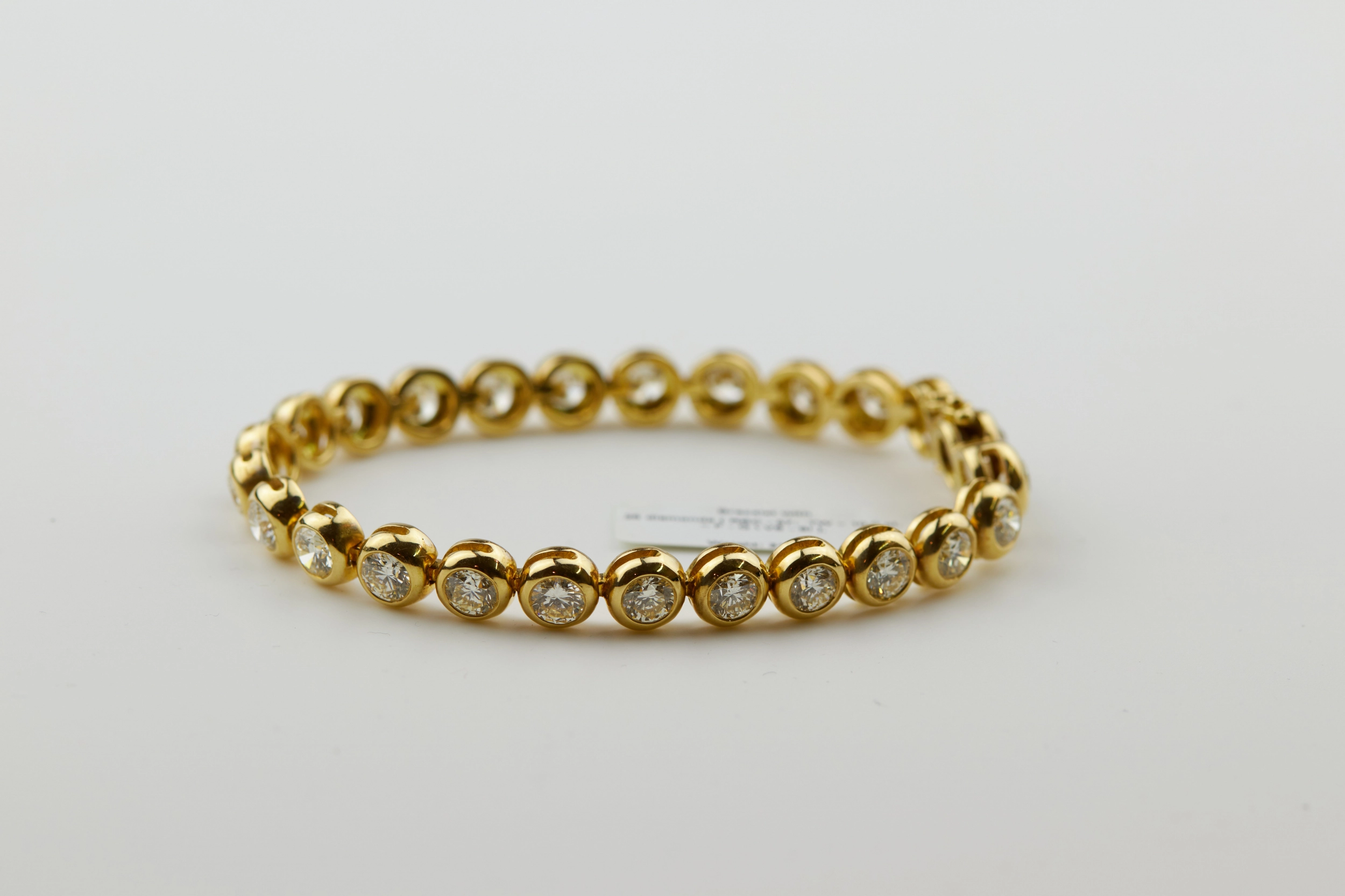 Bracelet en or avec diamants 