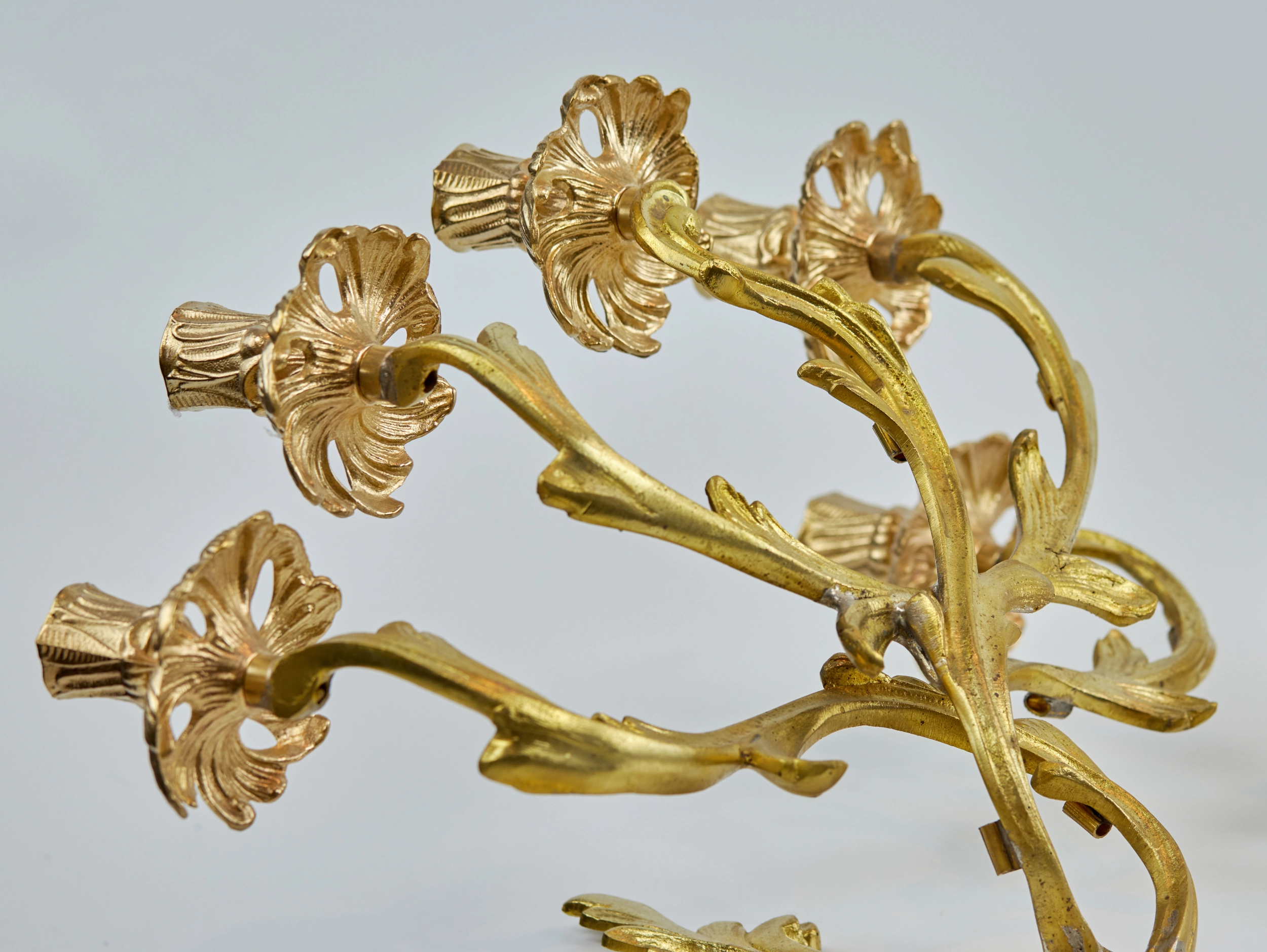 Pair of bronze sconces. The turn of the 19th and 20th centuries. 