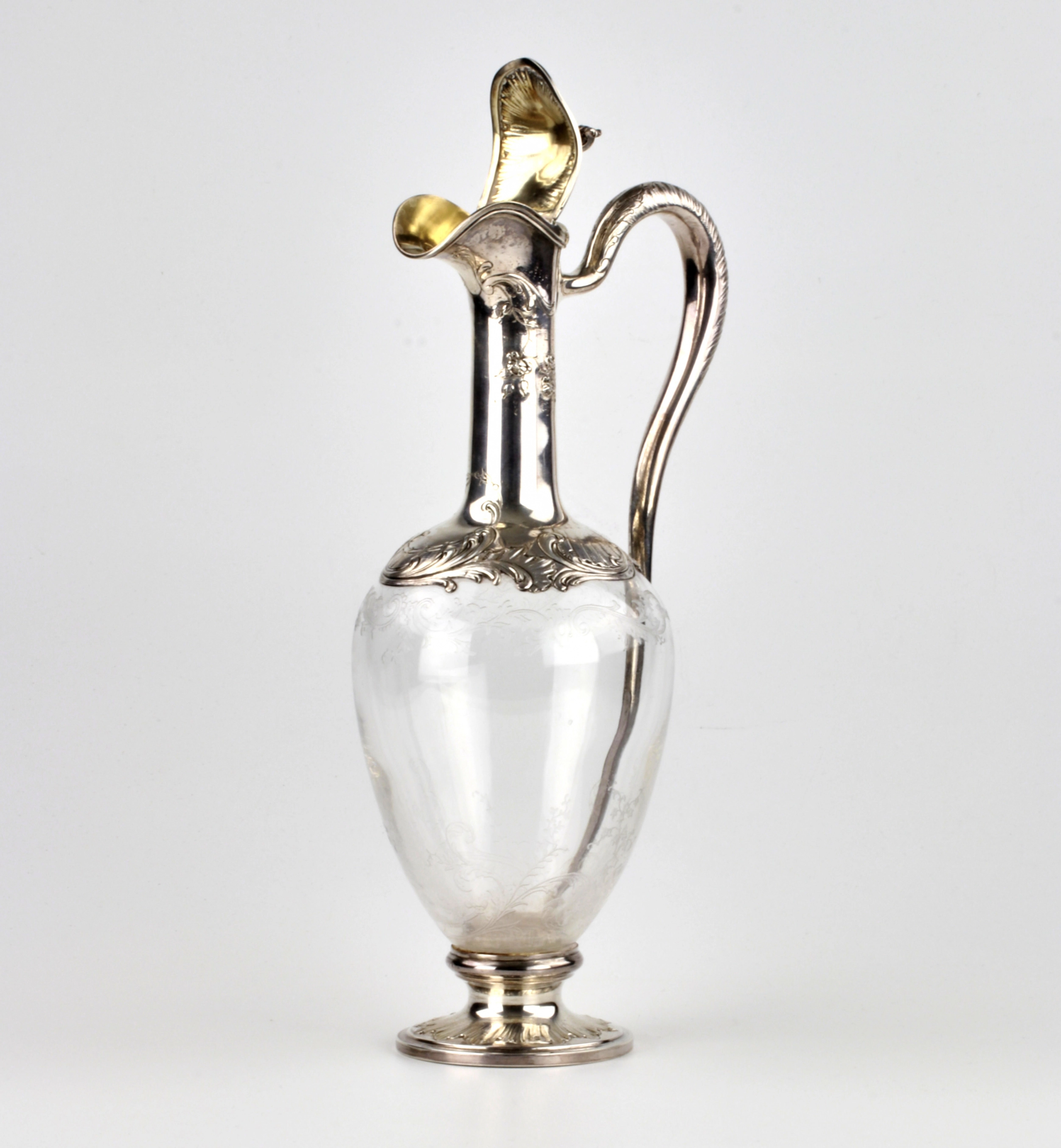 Glass wine jug