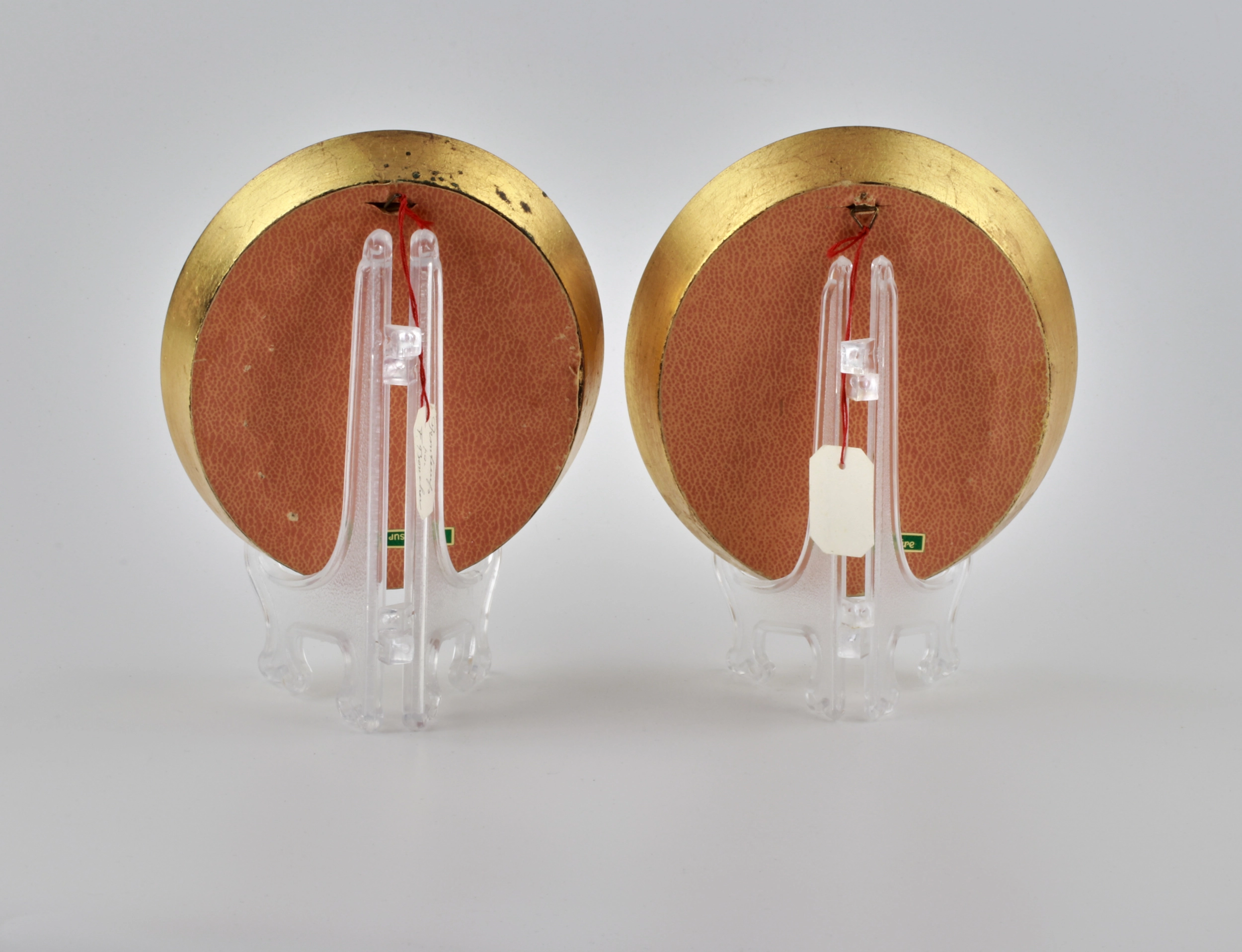Paire de miniatures peintes 