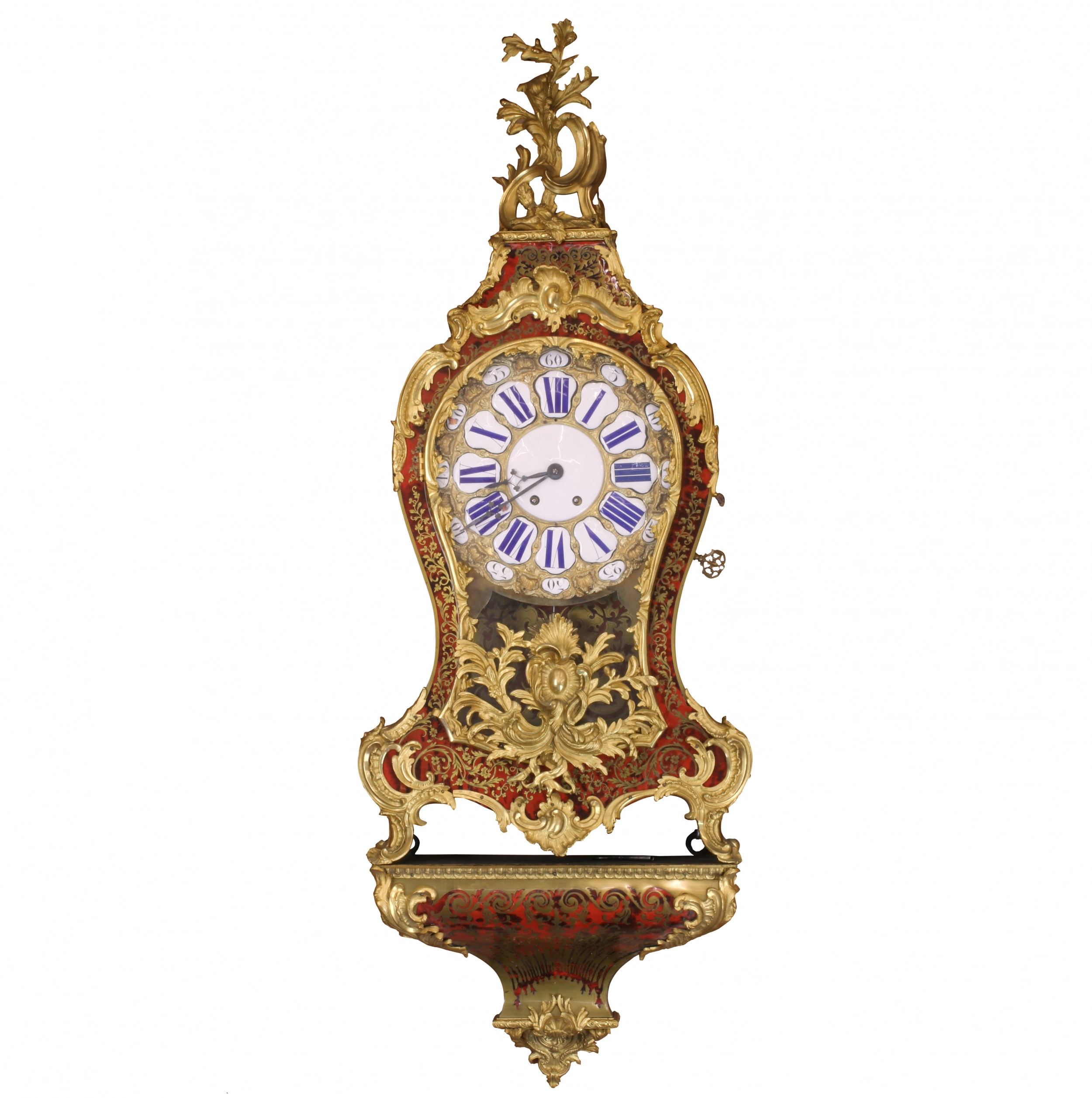 Часы с консолью в стиле Boulle. 19в.