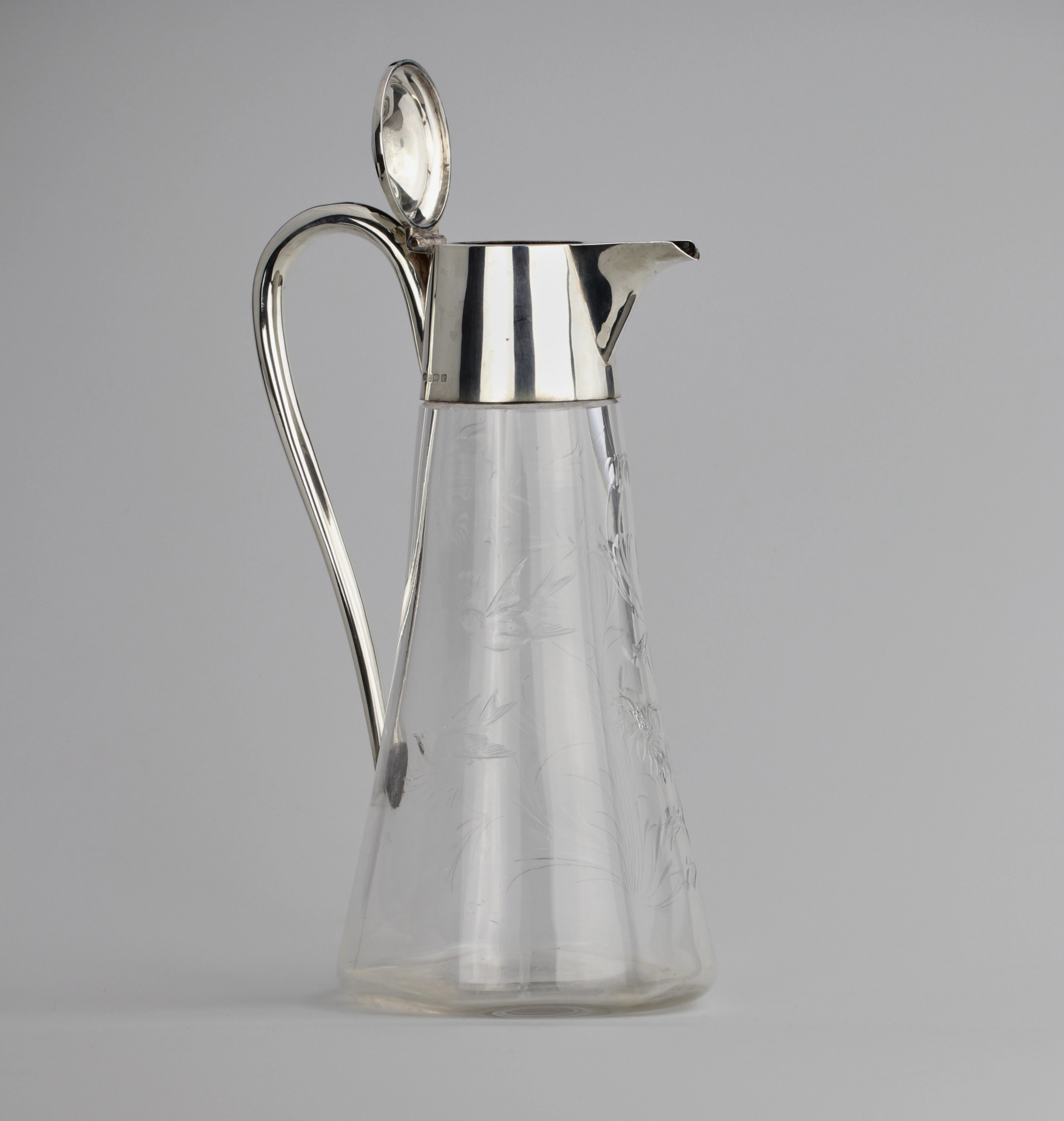 Cruche de style Art-Nouveau.Norton & White, Birmingham 1902.