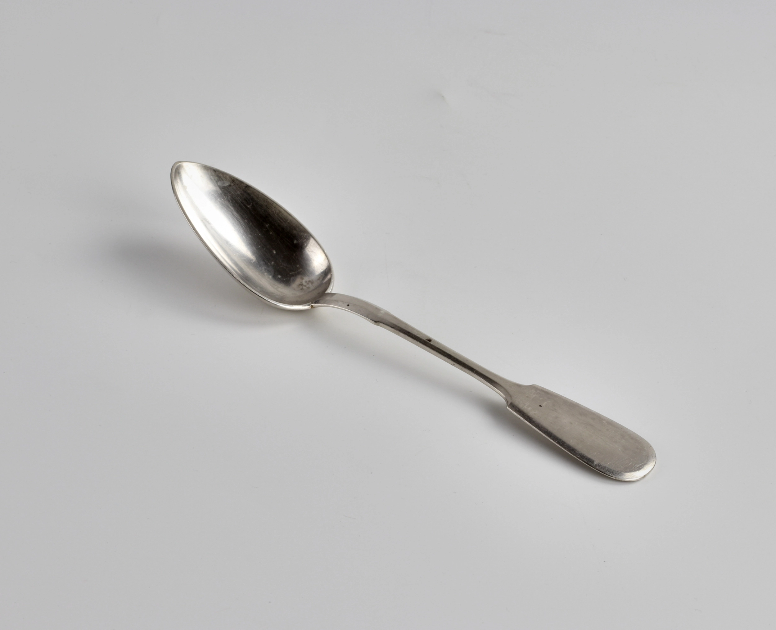 Six silver Russian tablespoons.