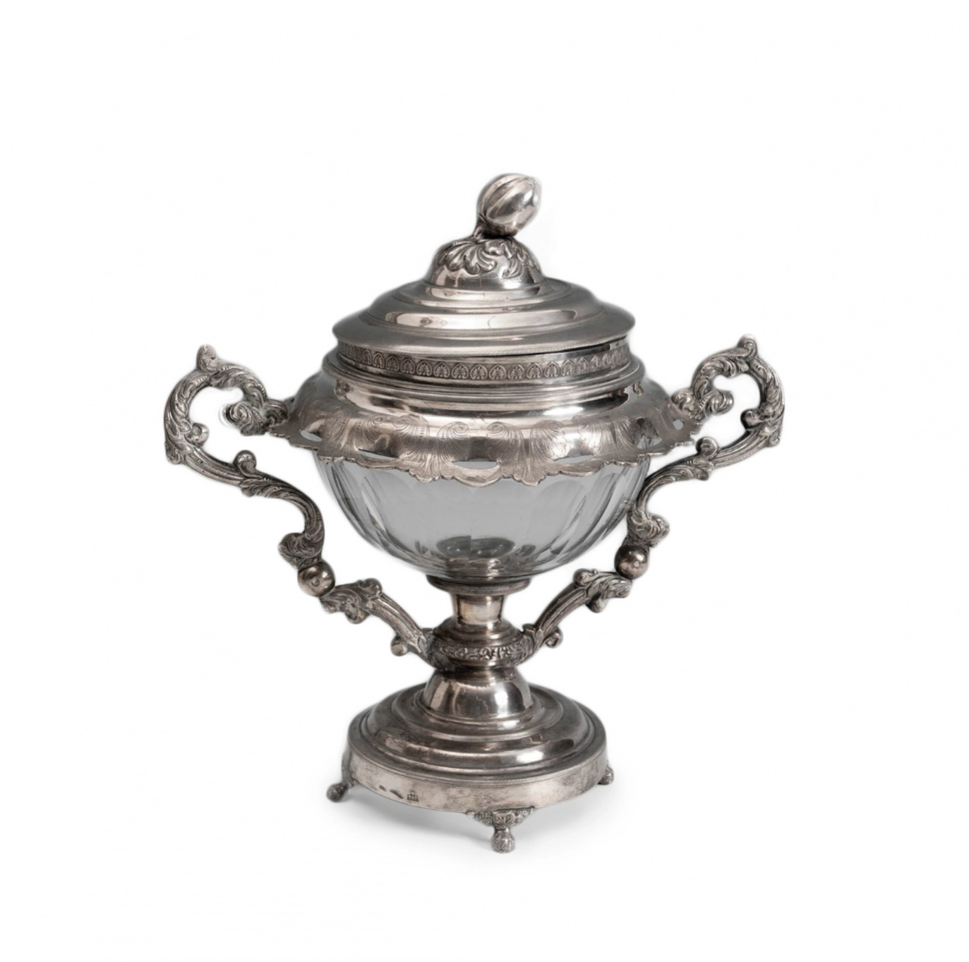 Silver jam vase