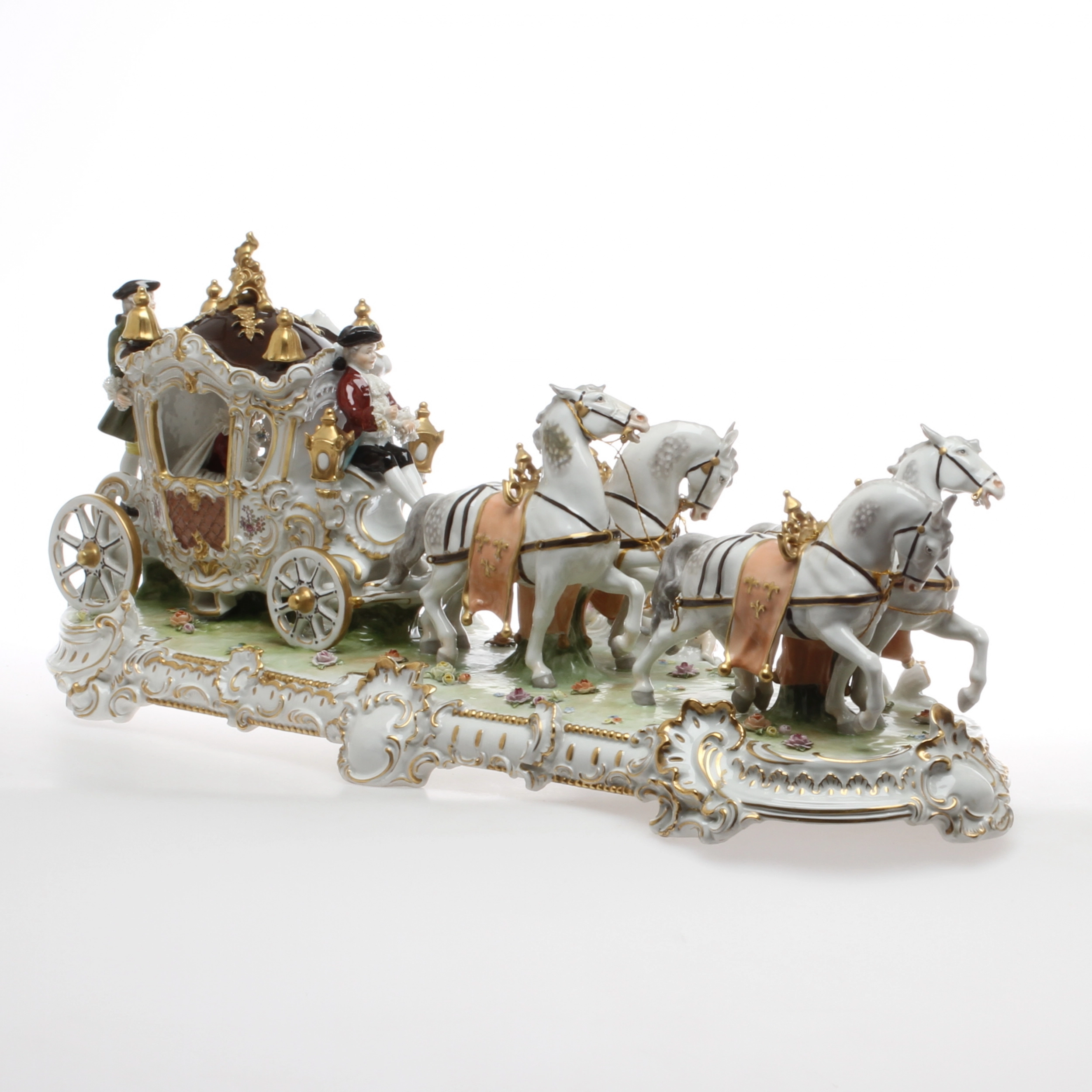 Composition en porcelaine Calèche.