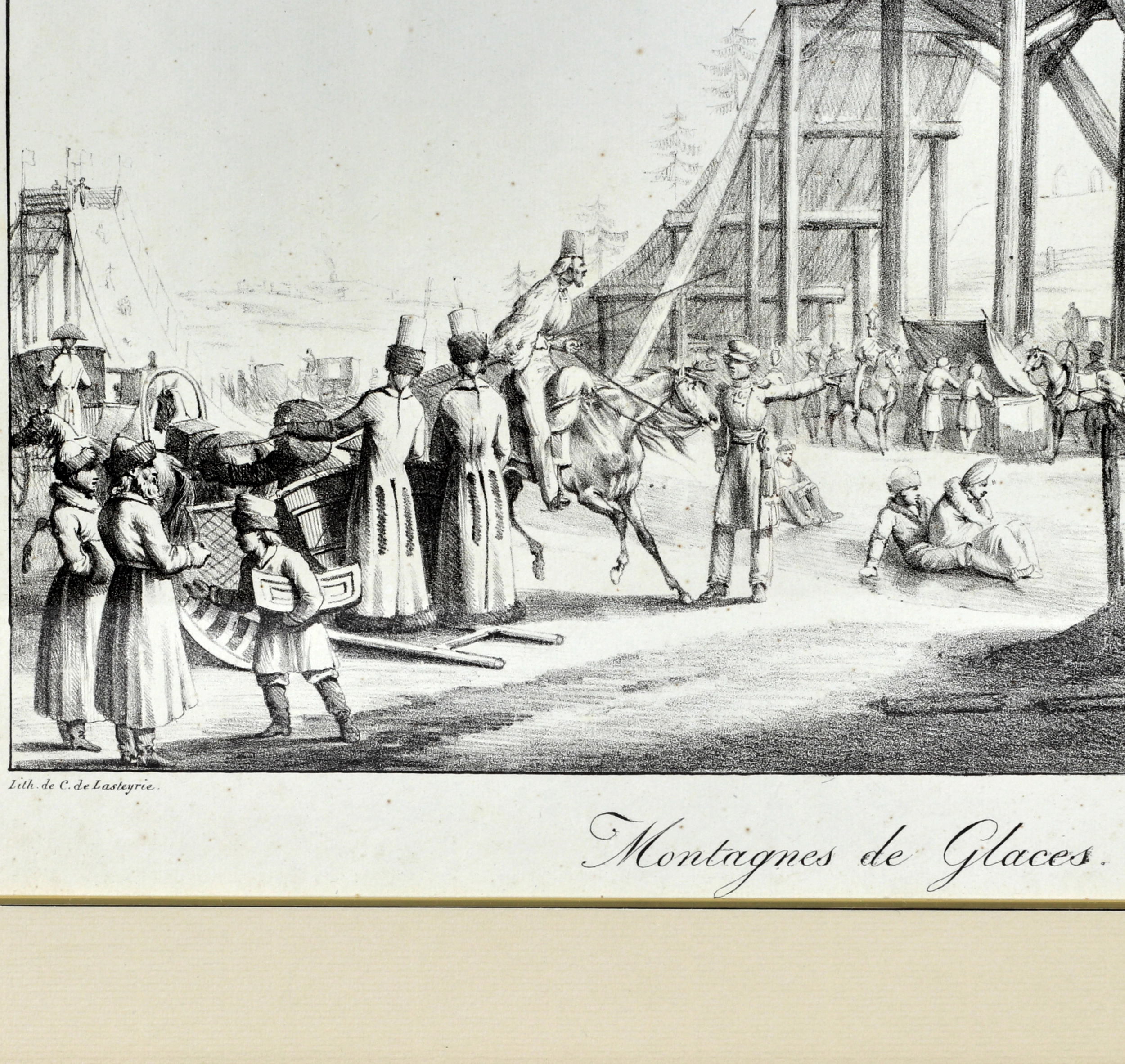 Gravure Toboggan de glace 