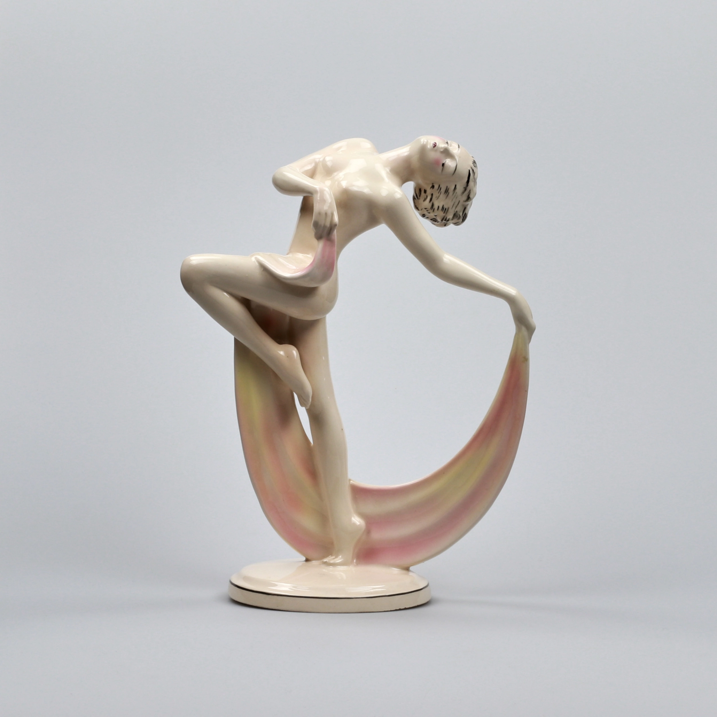 Figurine of a dancer in the Art Deco style.