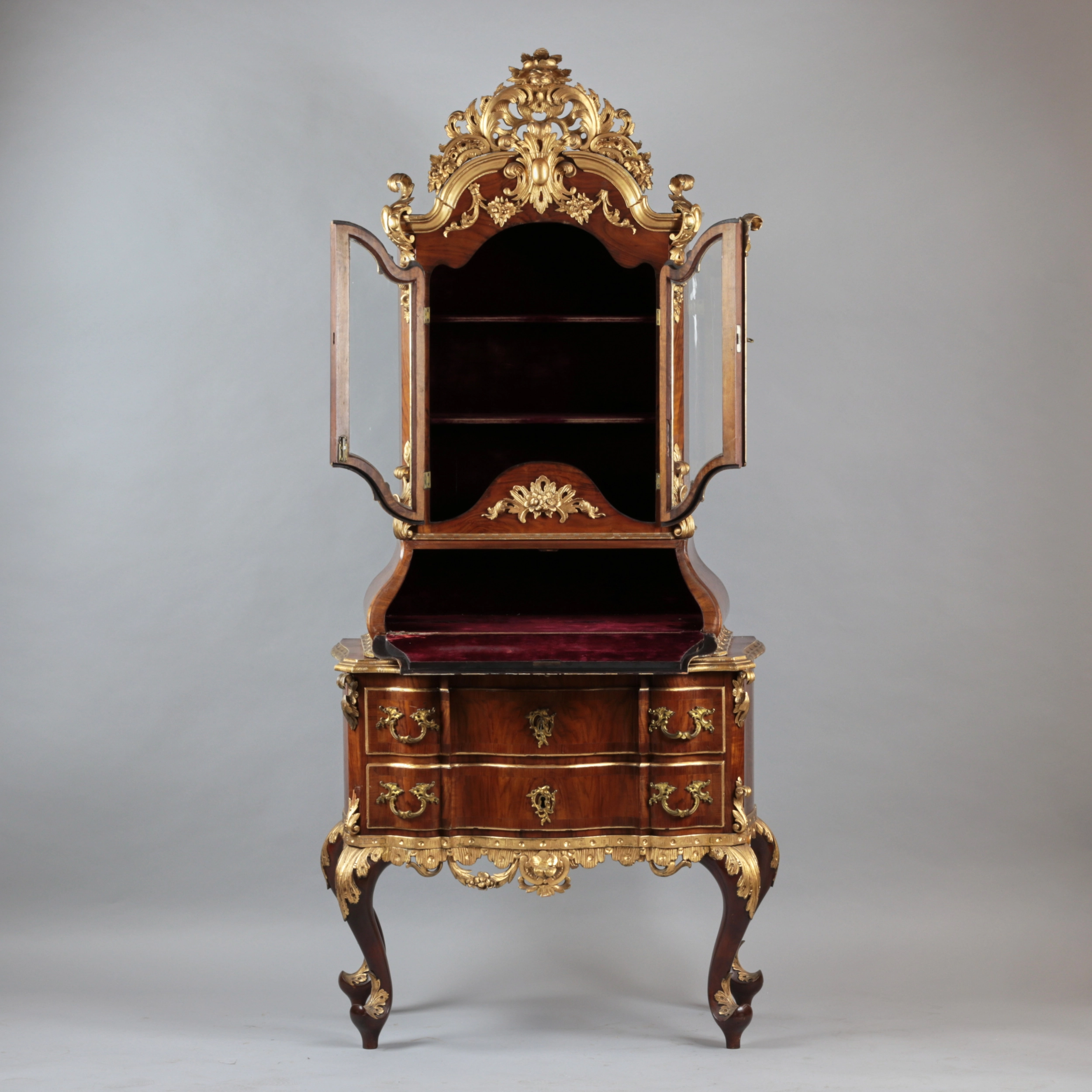 Secretary in the rococo style Petit prince 19th century. 
