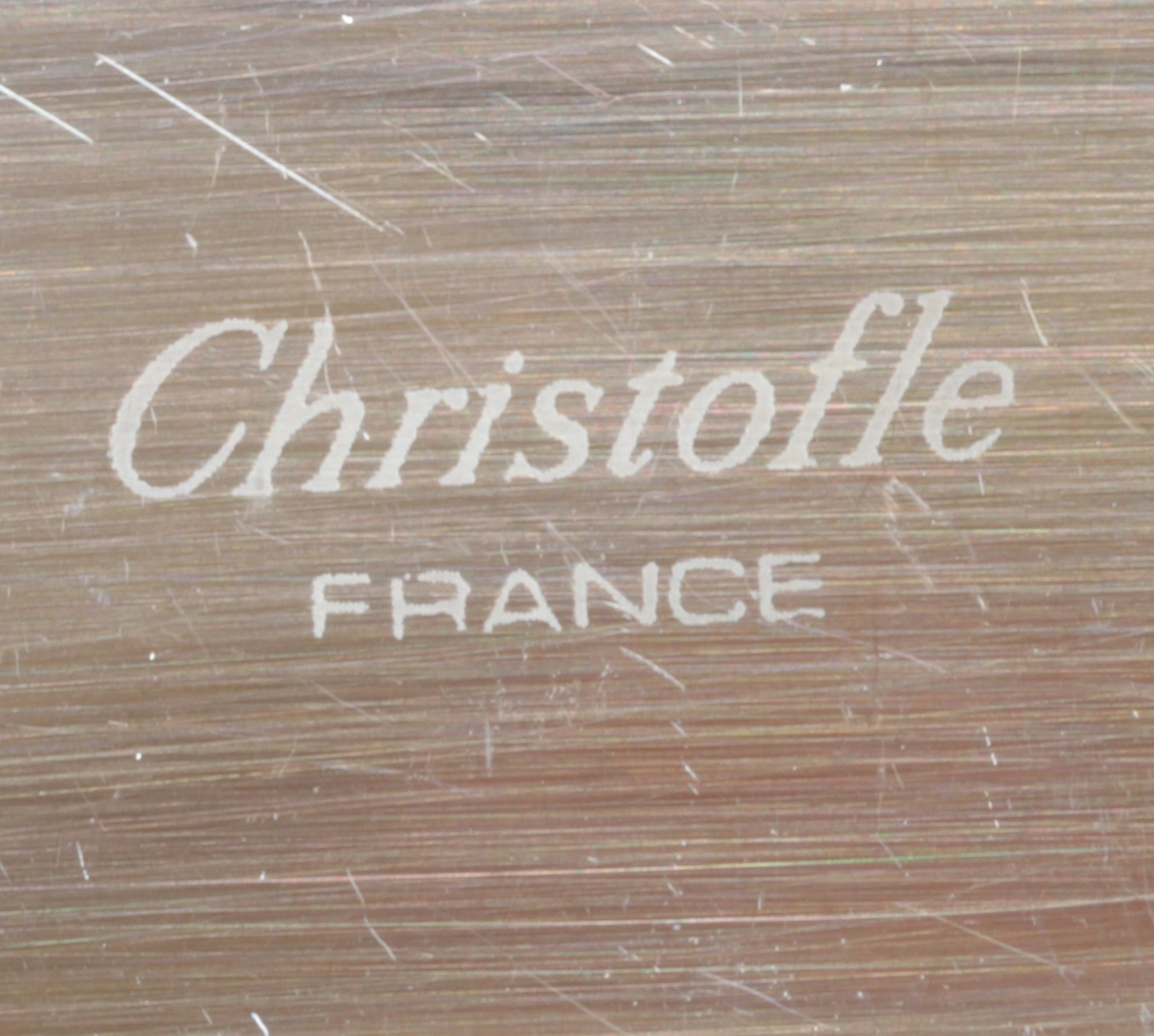 Gilded tableware set from Christofle.