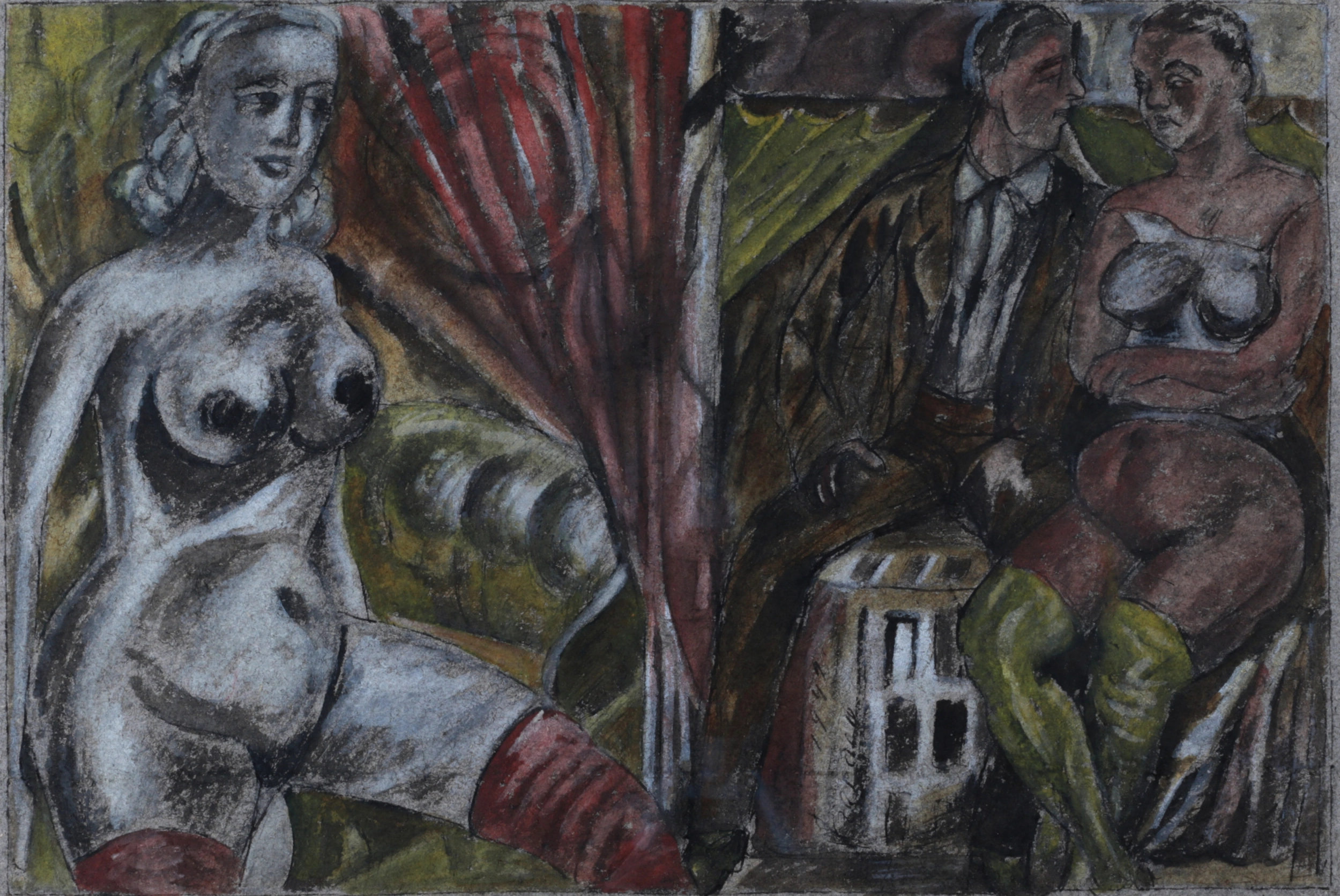 Adolf Zardinsh. Scène erotique. 1942