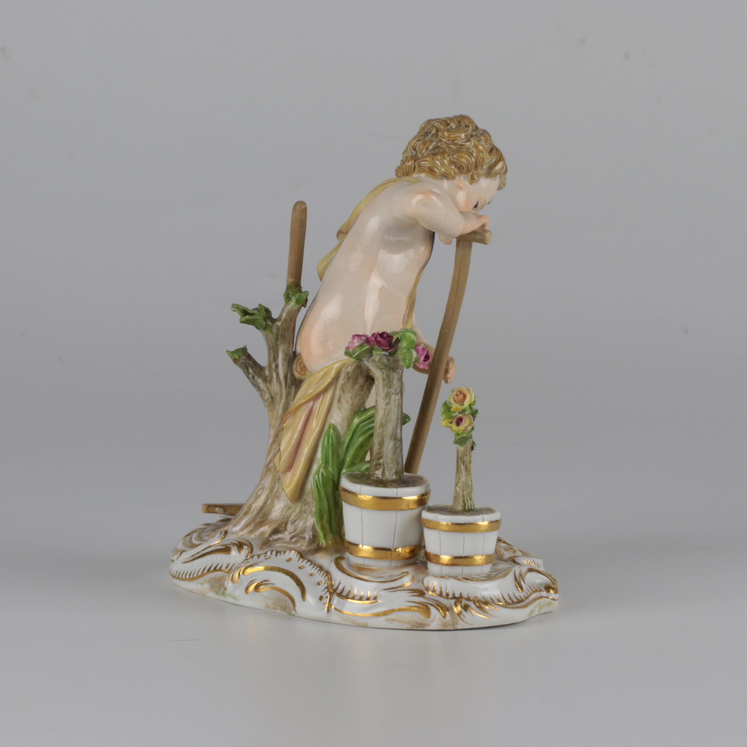 Фигурка садовника. Аллегория лета. Meissen. Рубеж 19-20 века.