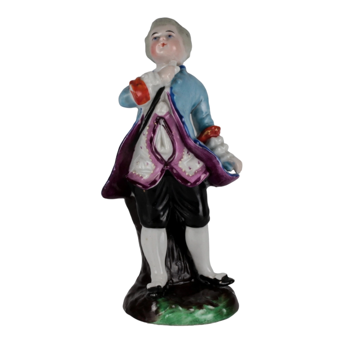 Porcelain figurine of a poet.