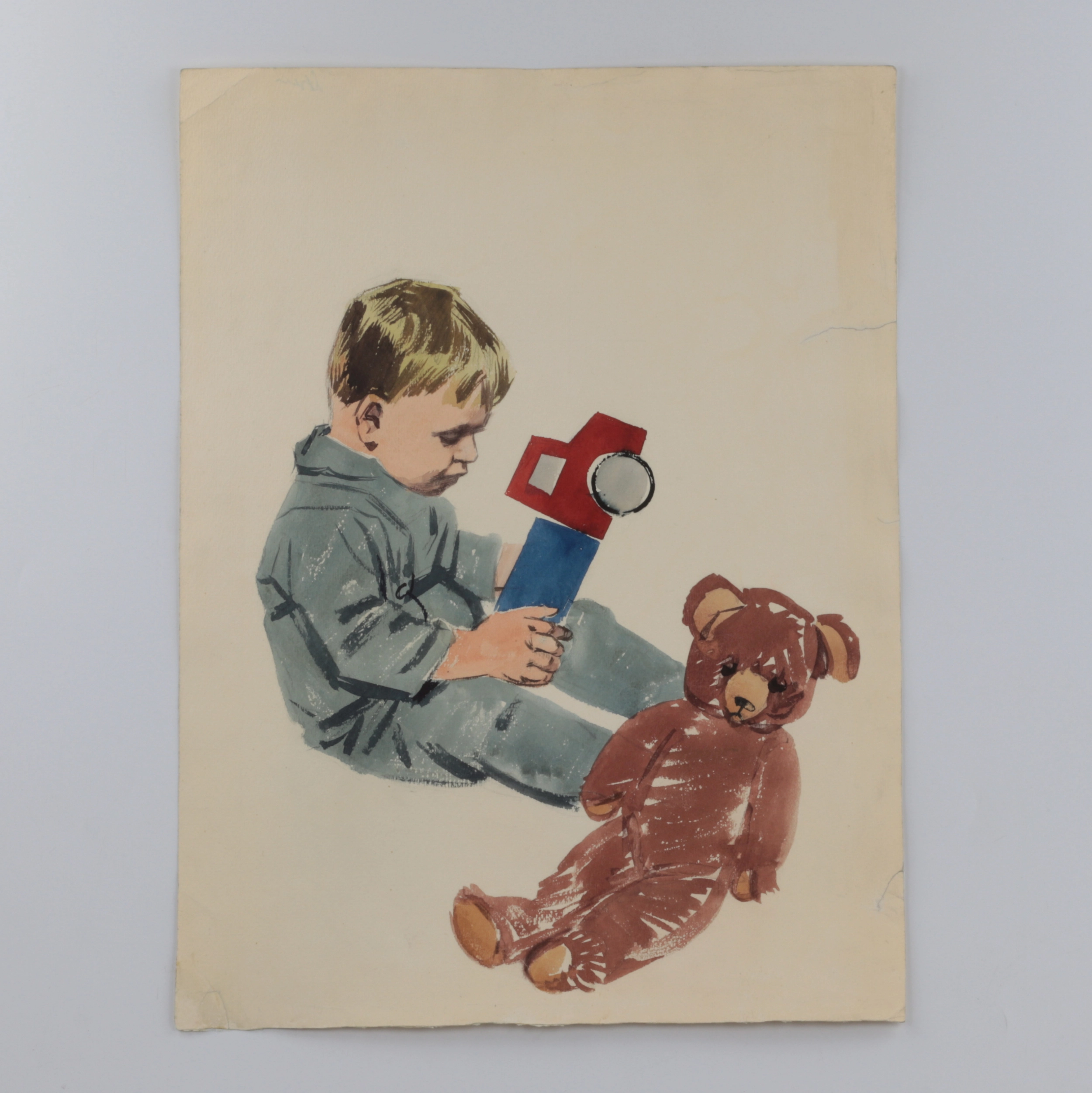 E. Andersons. Watercolor. Boy.