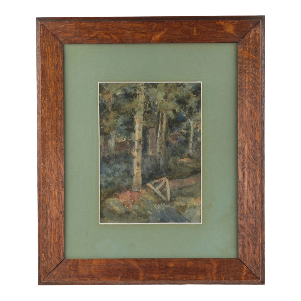 Dessin à laquarelle À la croix brisee. 1910 annee. Gustavs Šķilters (1874-1954). 