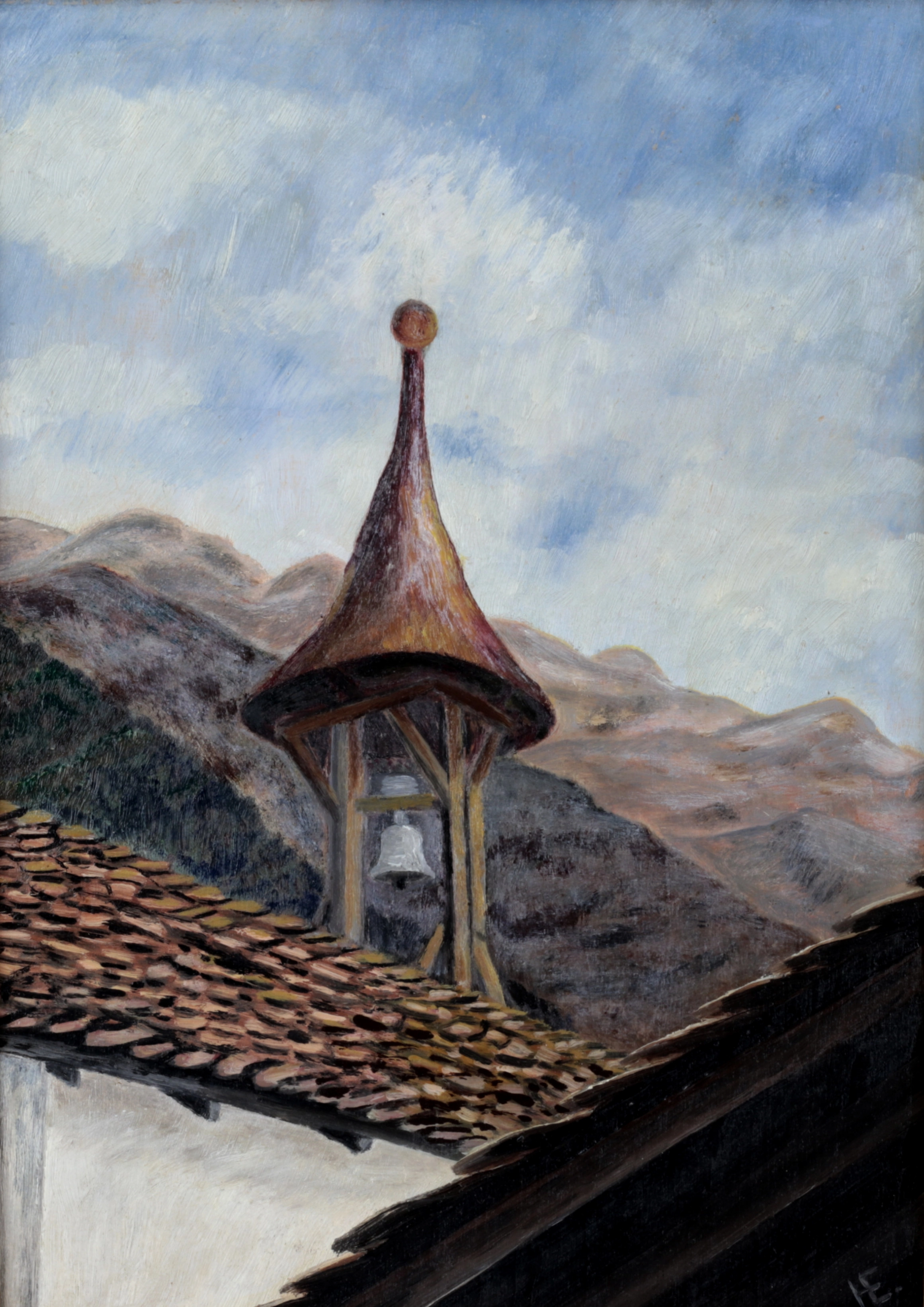 Peinture Subcarpathian Rus, Normand Evgeny Osipovich.1930. 
