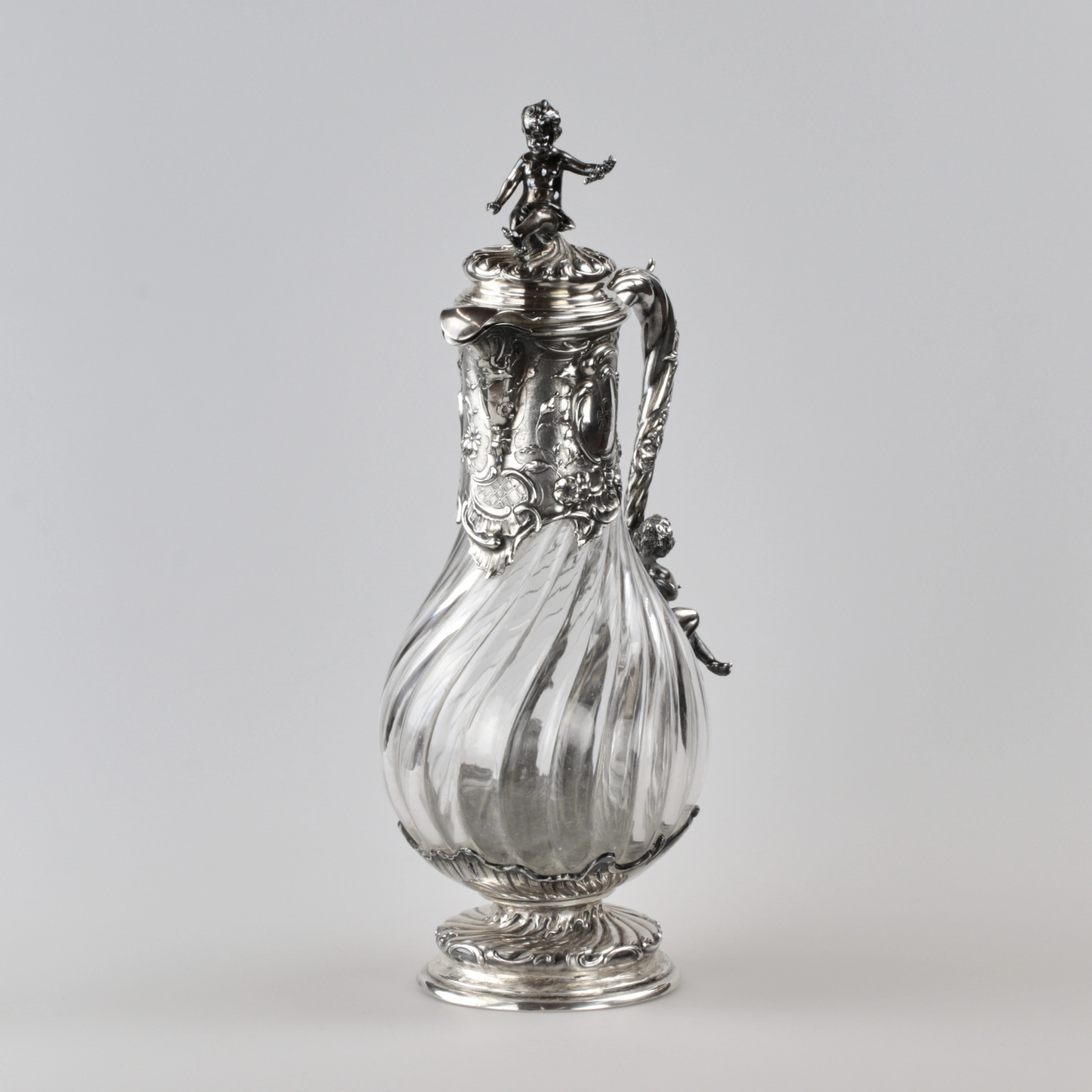 Cruche à vin en argent exquise au pouvoir de Louis XV.