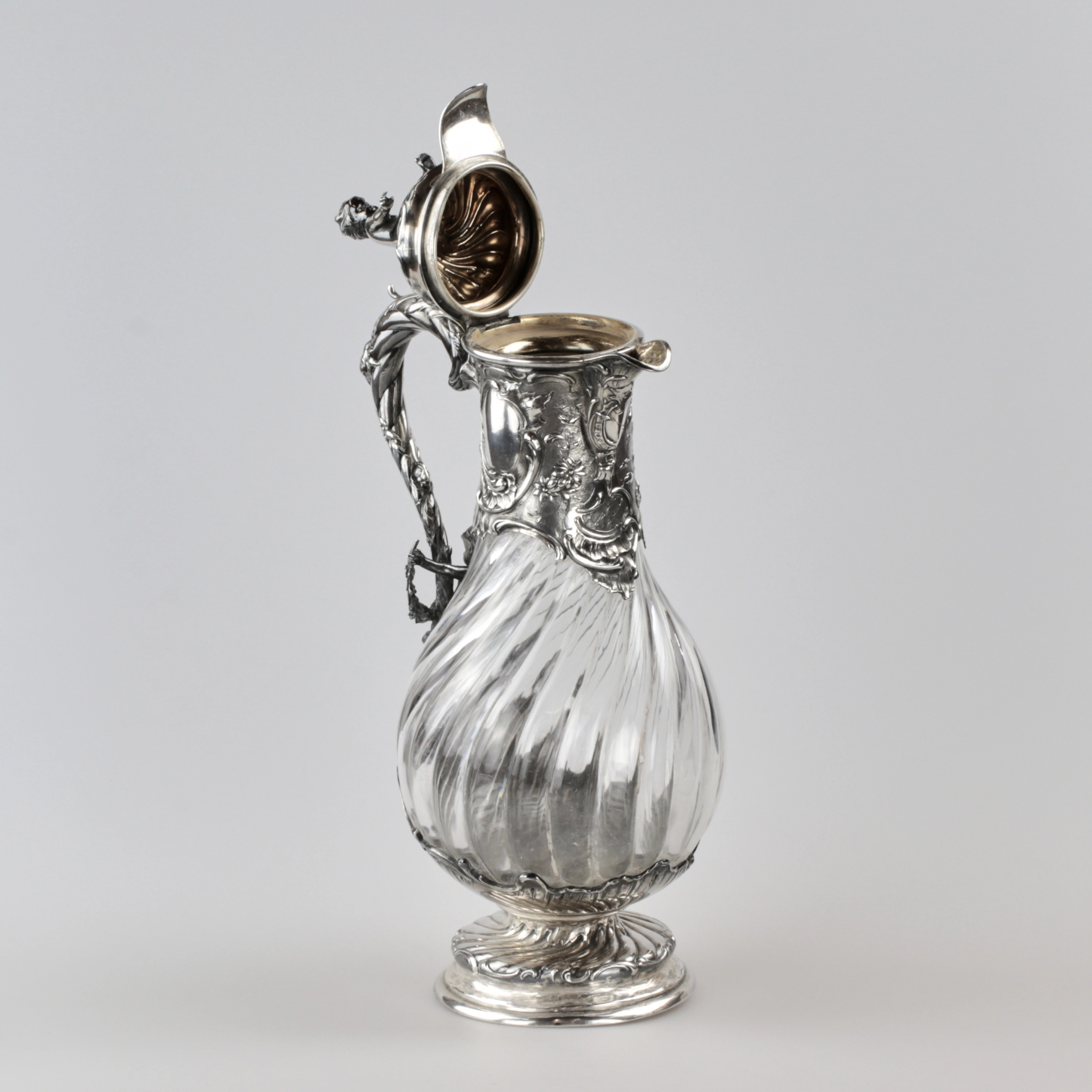 Cruche à vin en argent exquise au pouvoir de Louis XV.