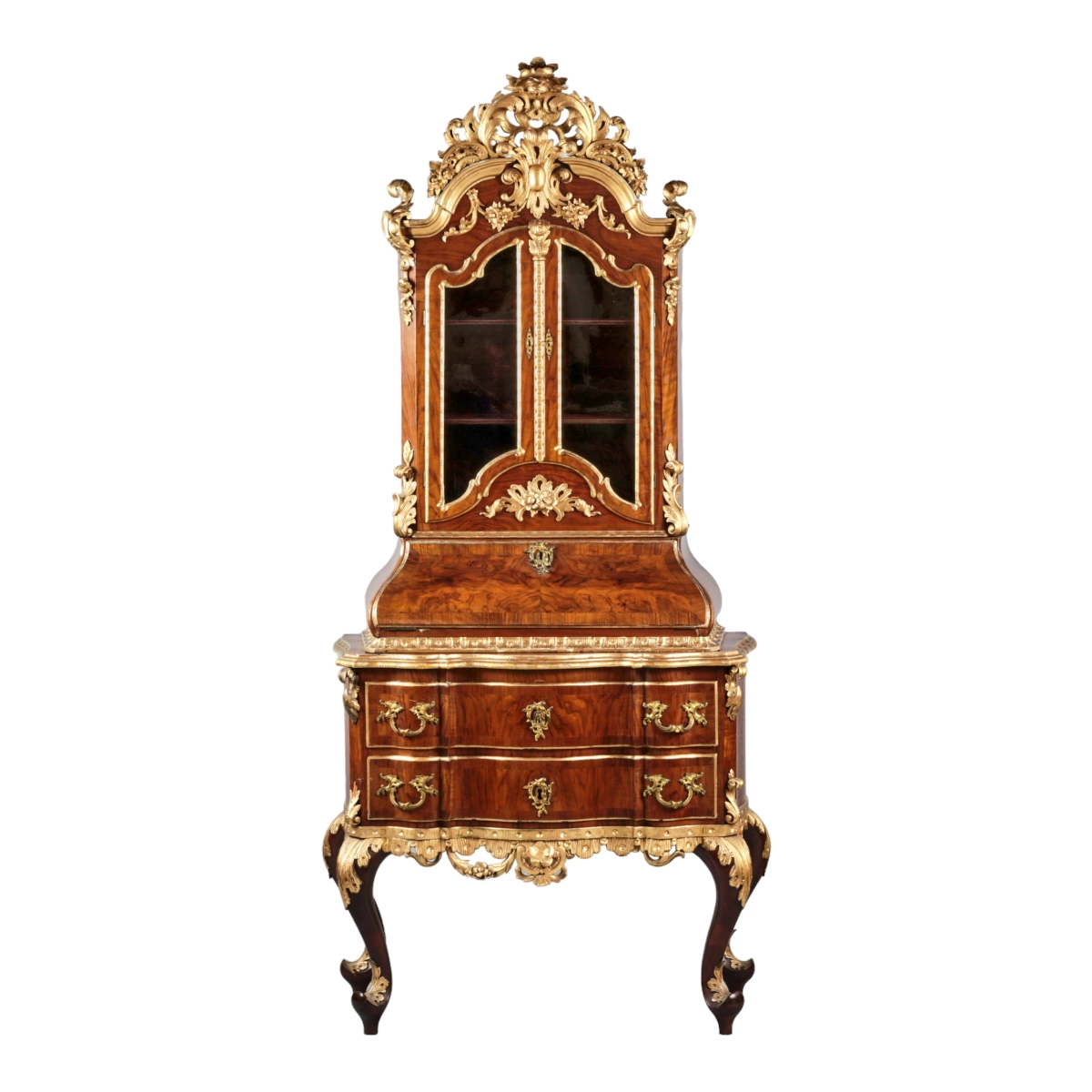Secretary in the rococo style Petit prince 19th century. 