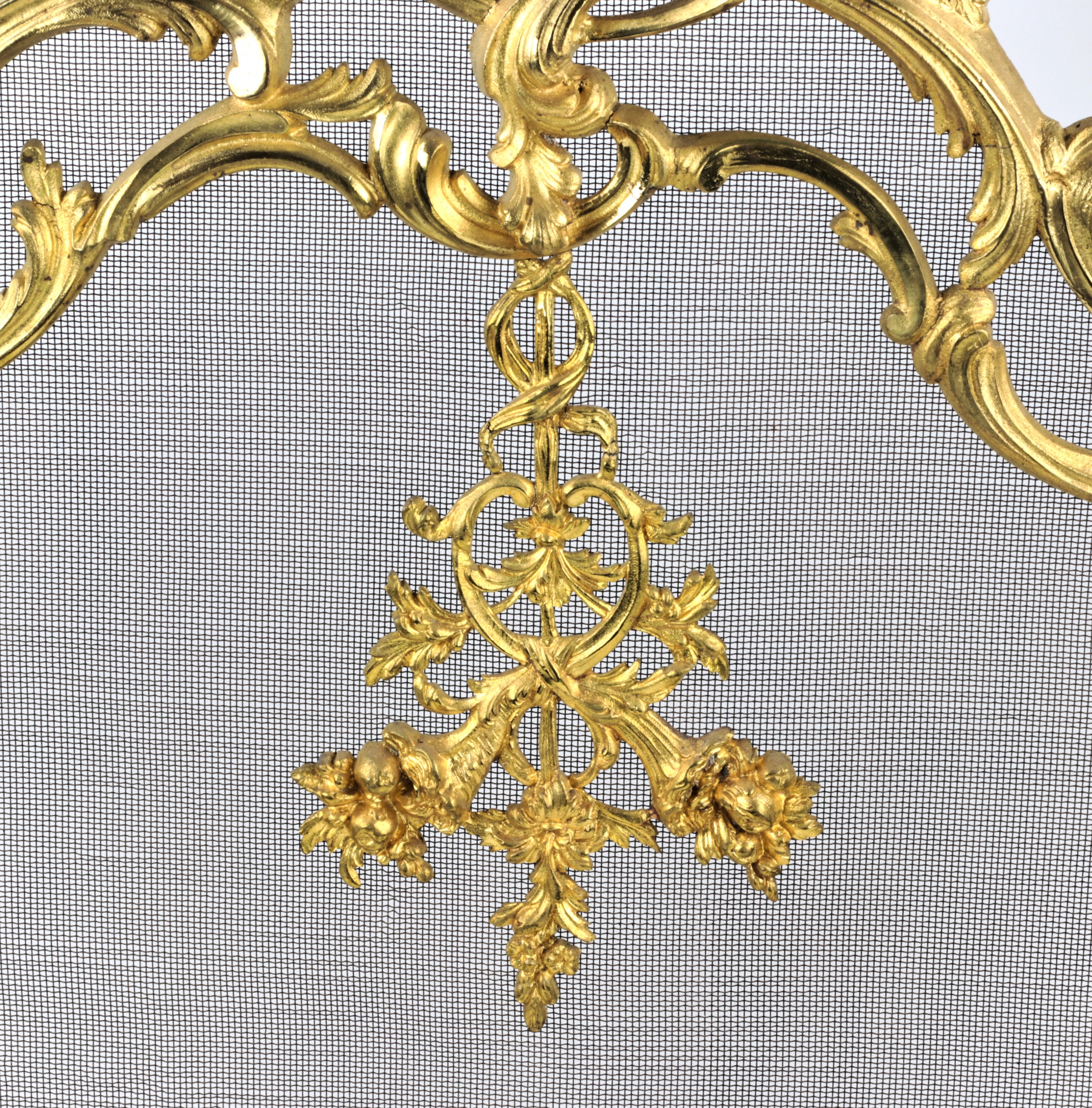 Fireplace screen. 