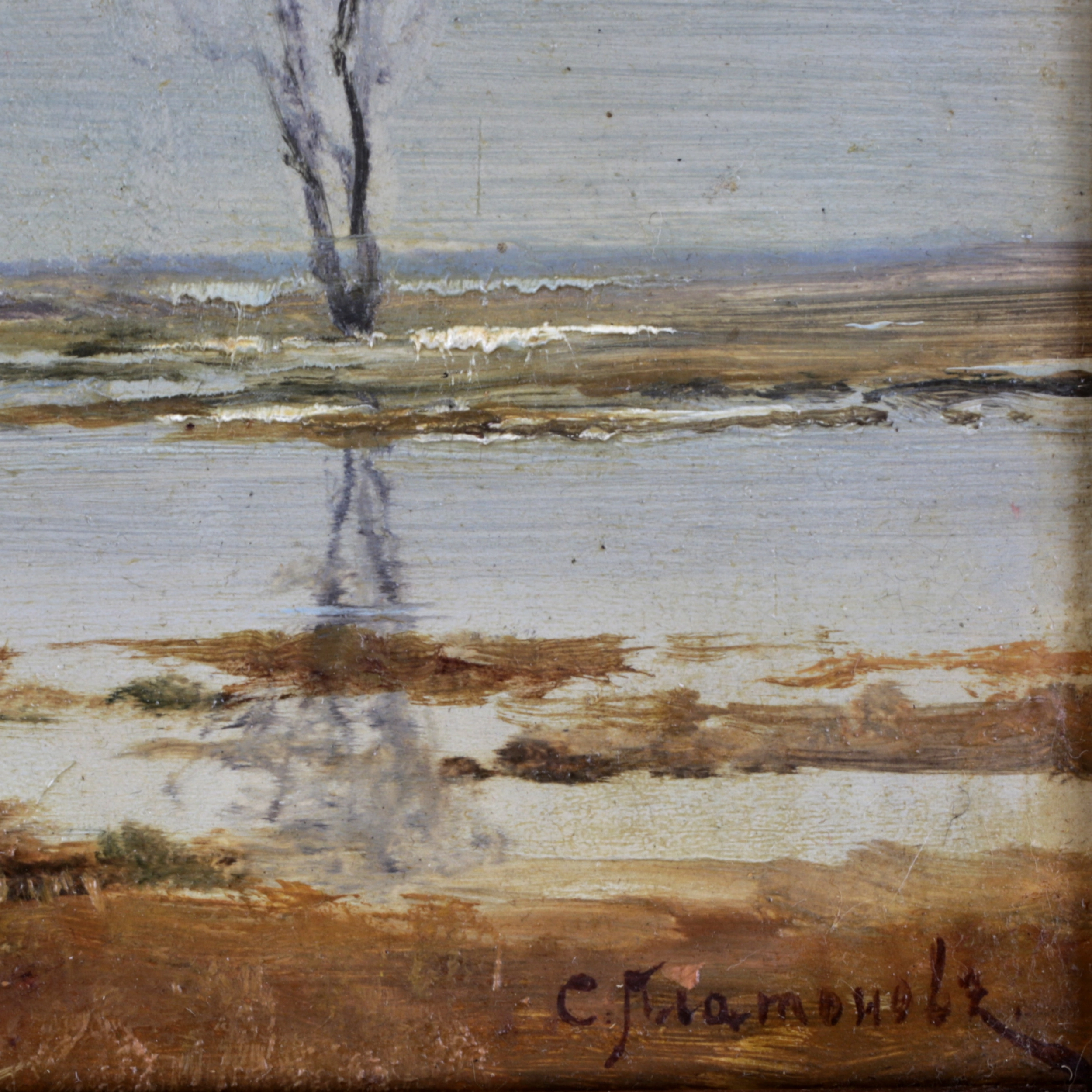 Semyon Sergueïevitch Platonov. Paysage de printemps. 