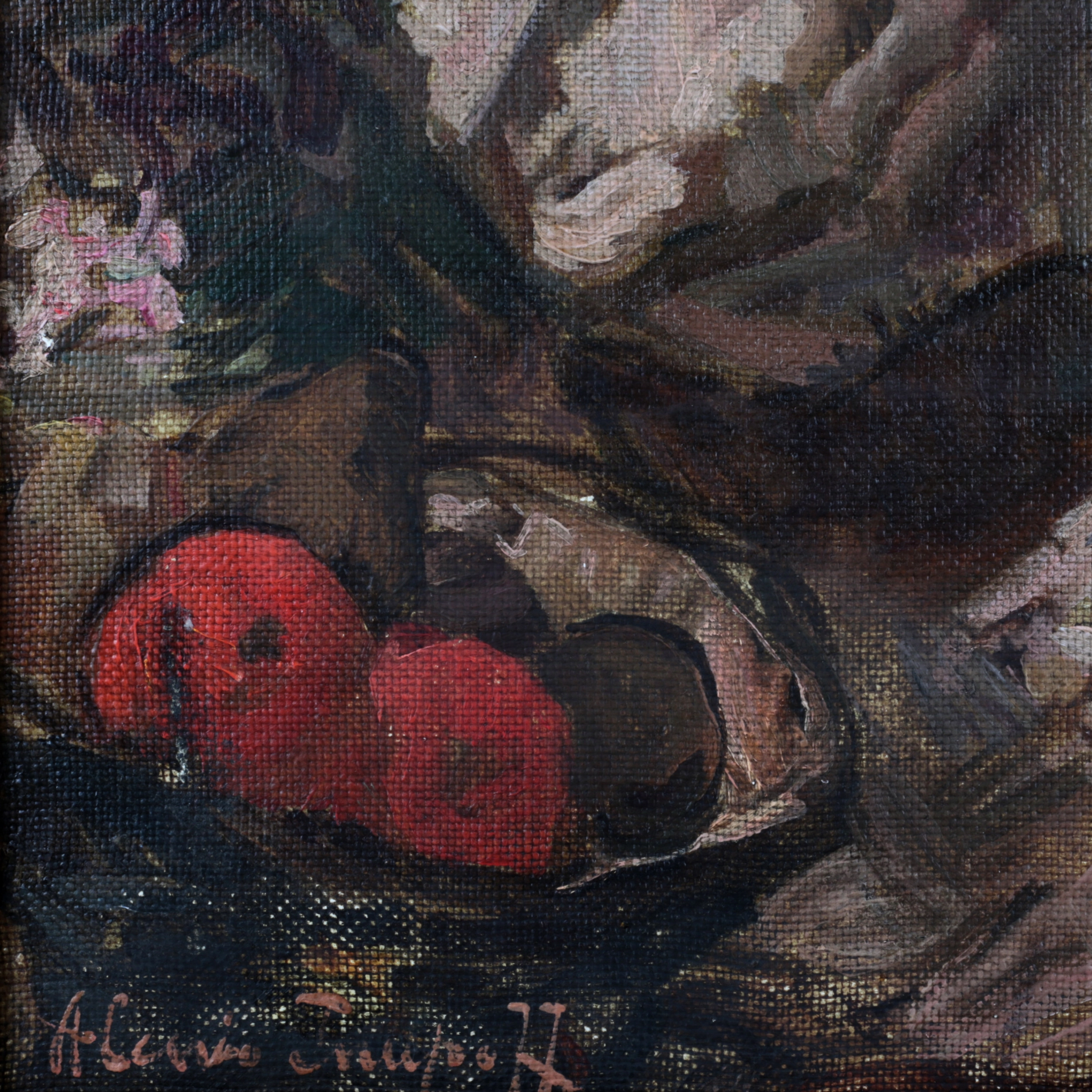 Tableau Dame au perroquet 