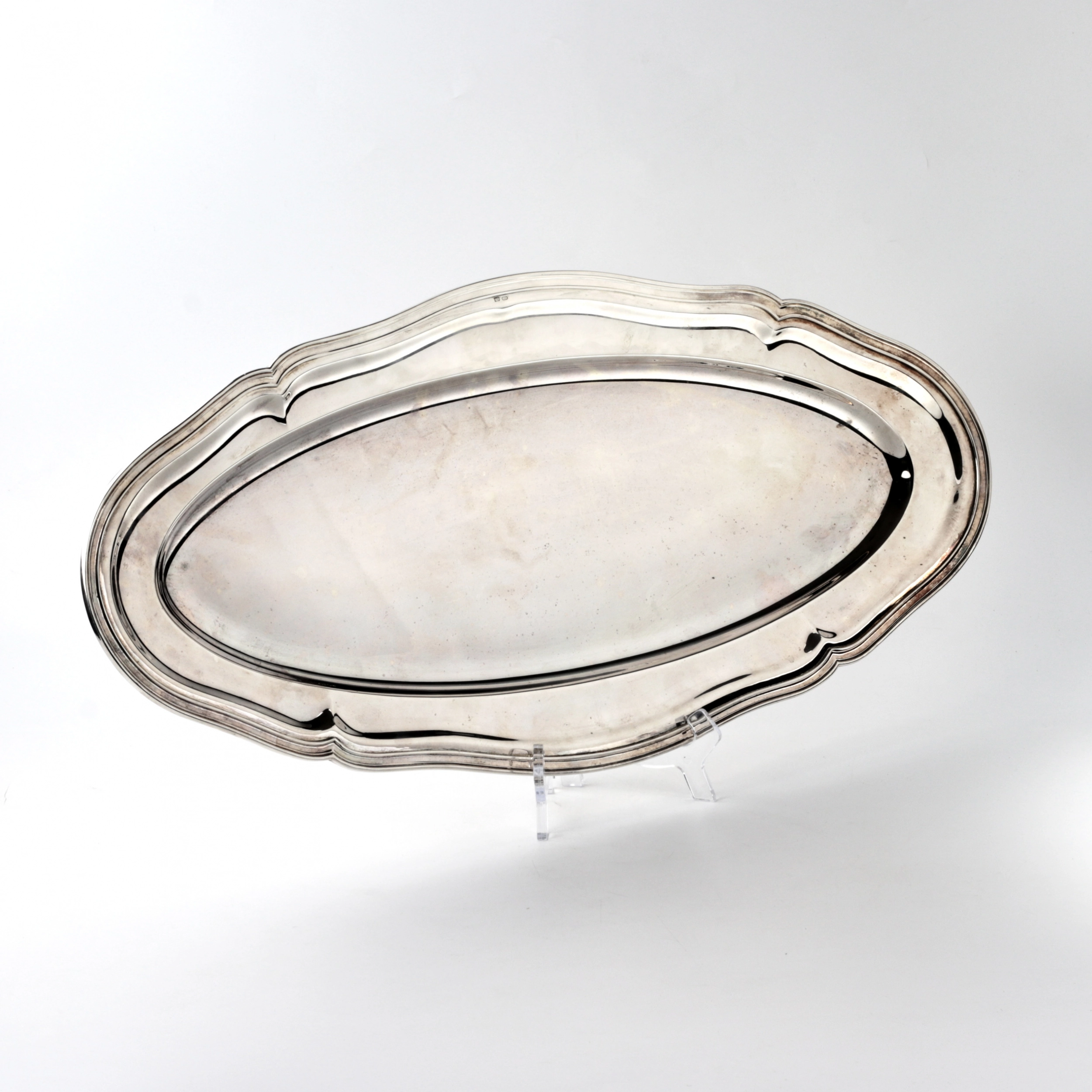 Silver tray. Royal Russia. 1880s. Moscow,