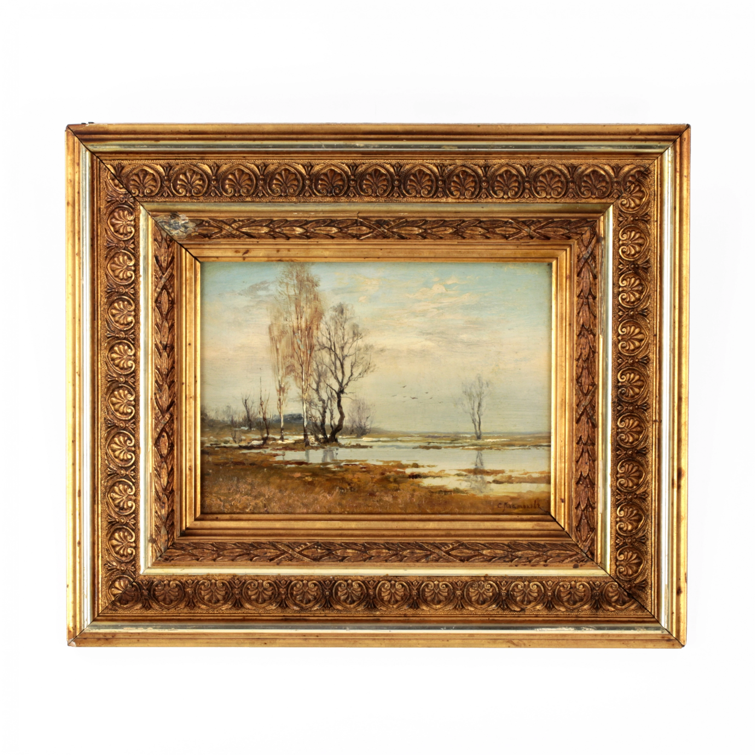 Semyon Sergueïevitch Platonov. Paysage de printemps. 