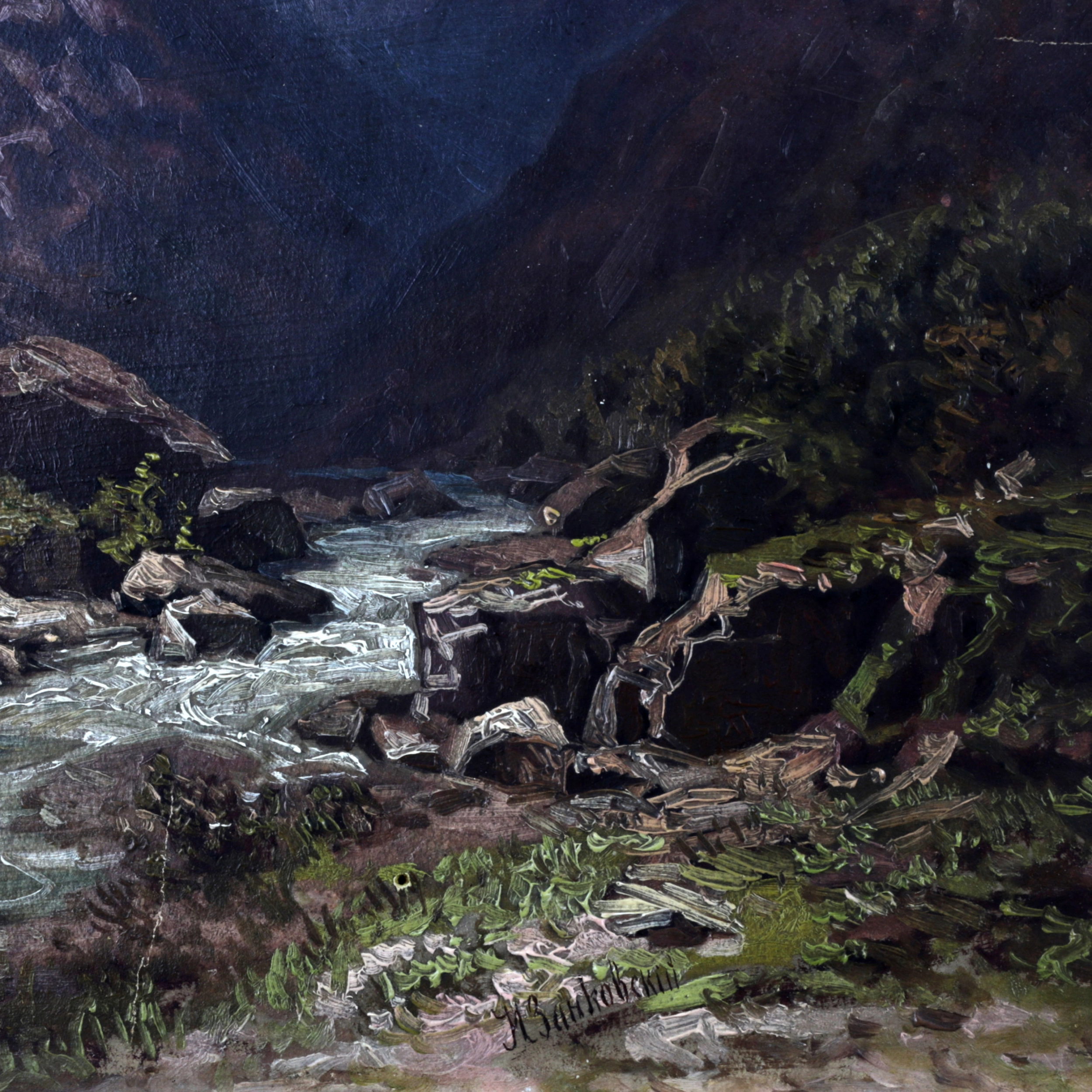 Ilya Zankovski. Paysage de montagne gorge de Mahar-tun. 