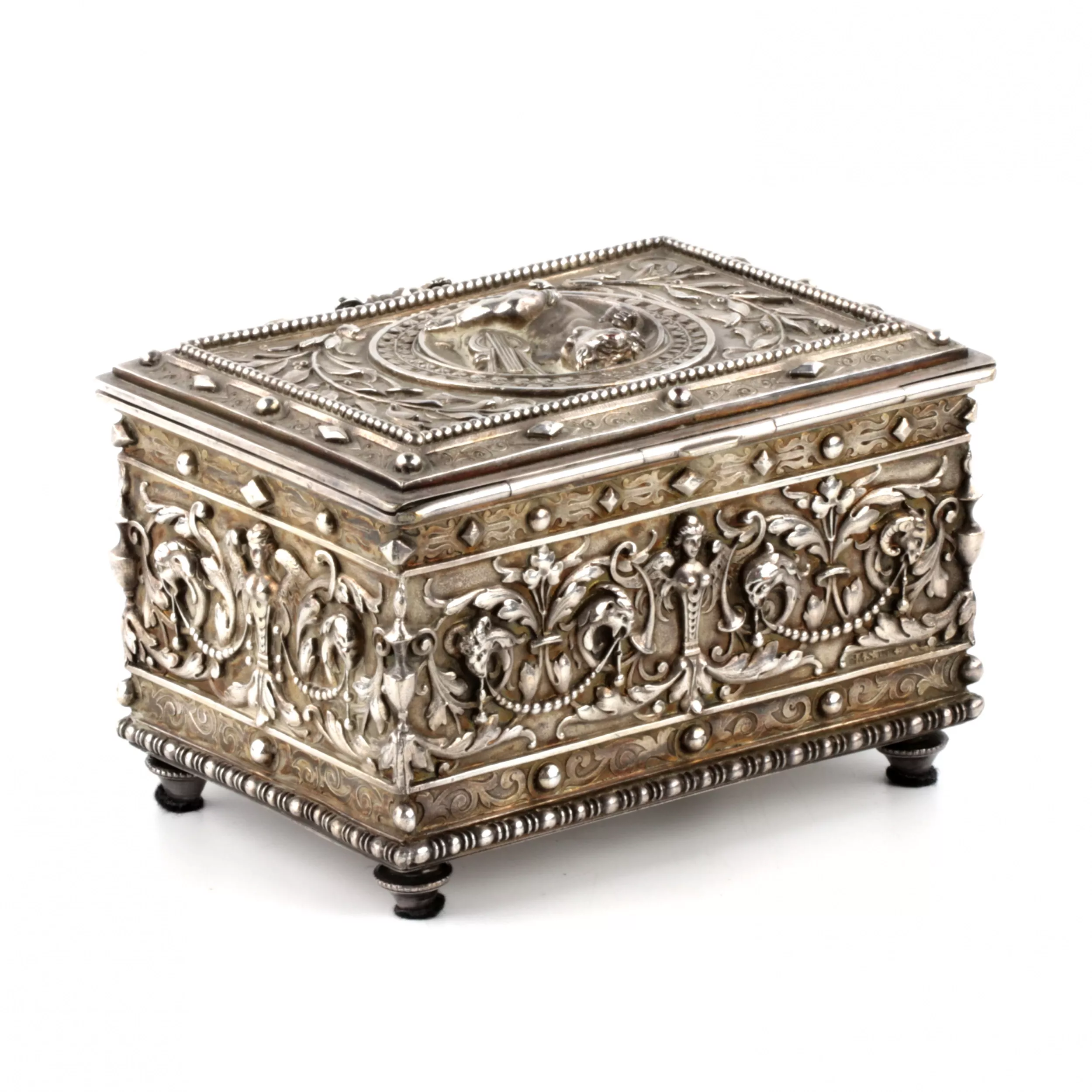 Boîte à bijoux de la marque E&S INV. 1920 siècle.
