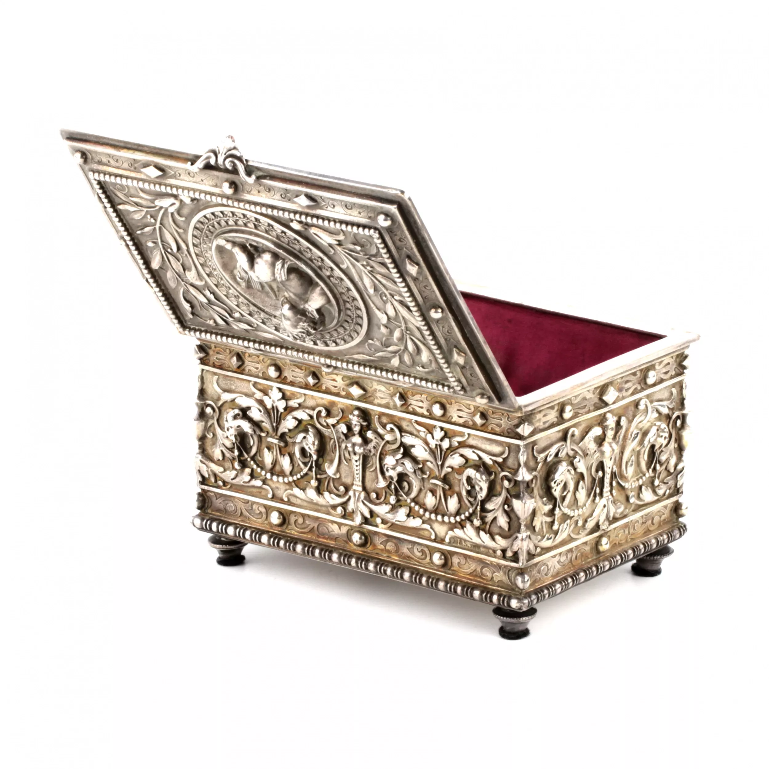 Boîte à bijoux de la marque E&S INV. 1920 siècle.