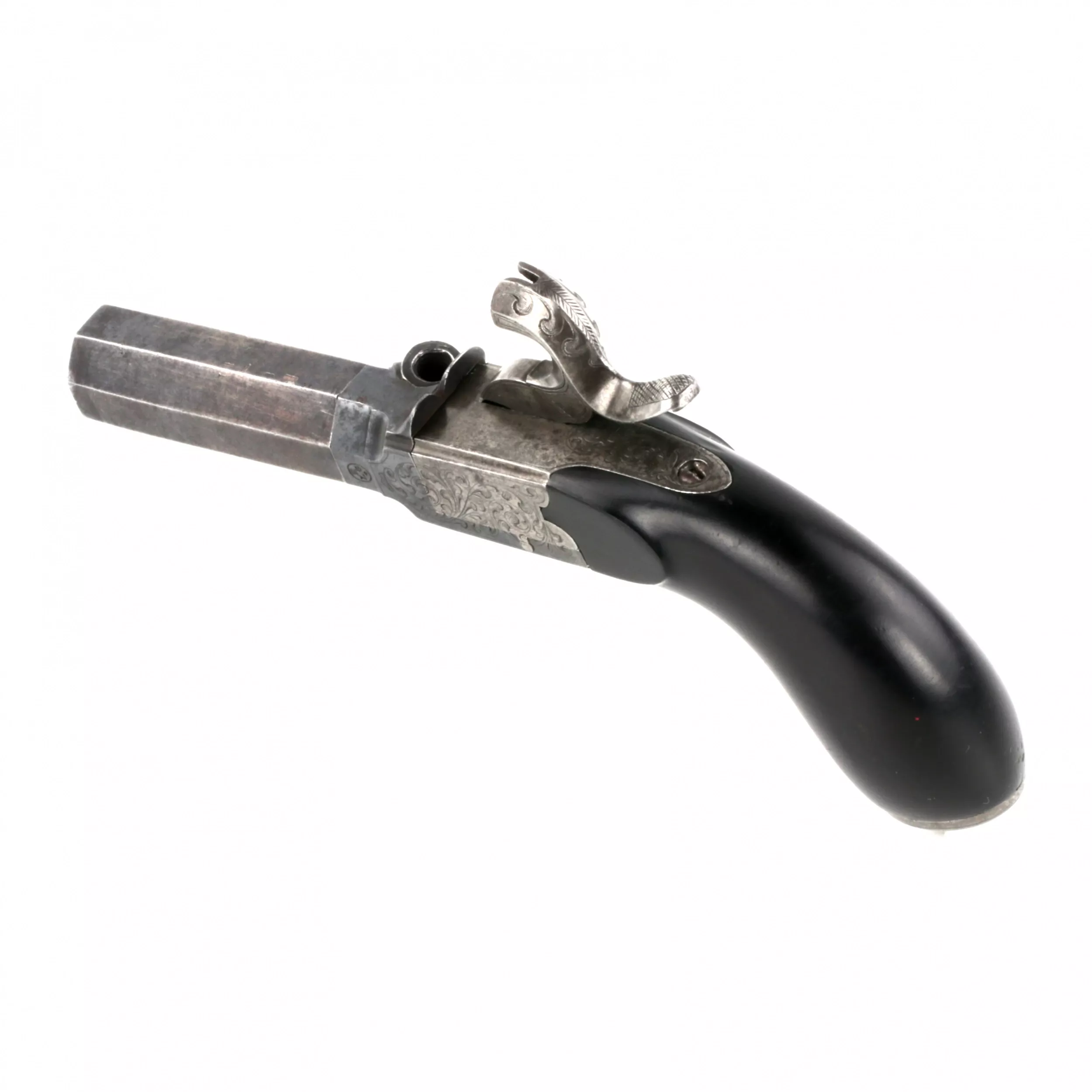 A pistol in a case. 