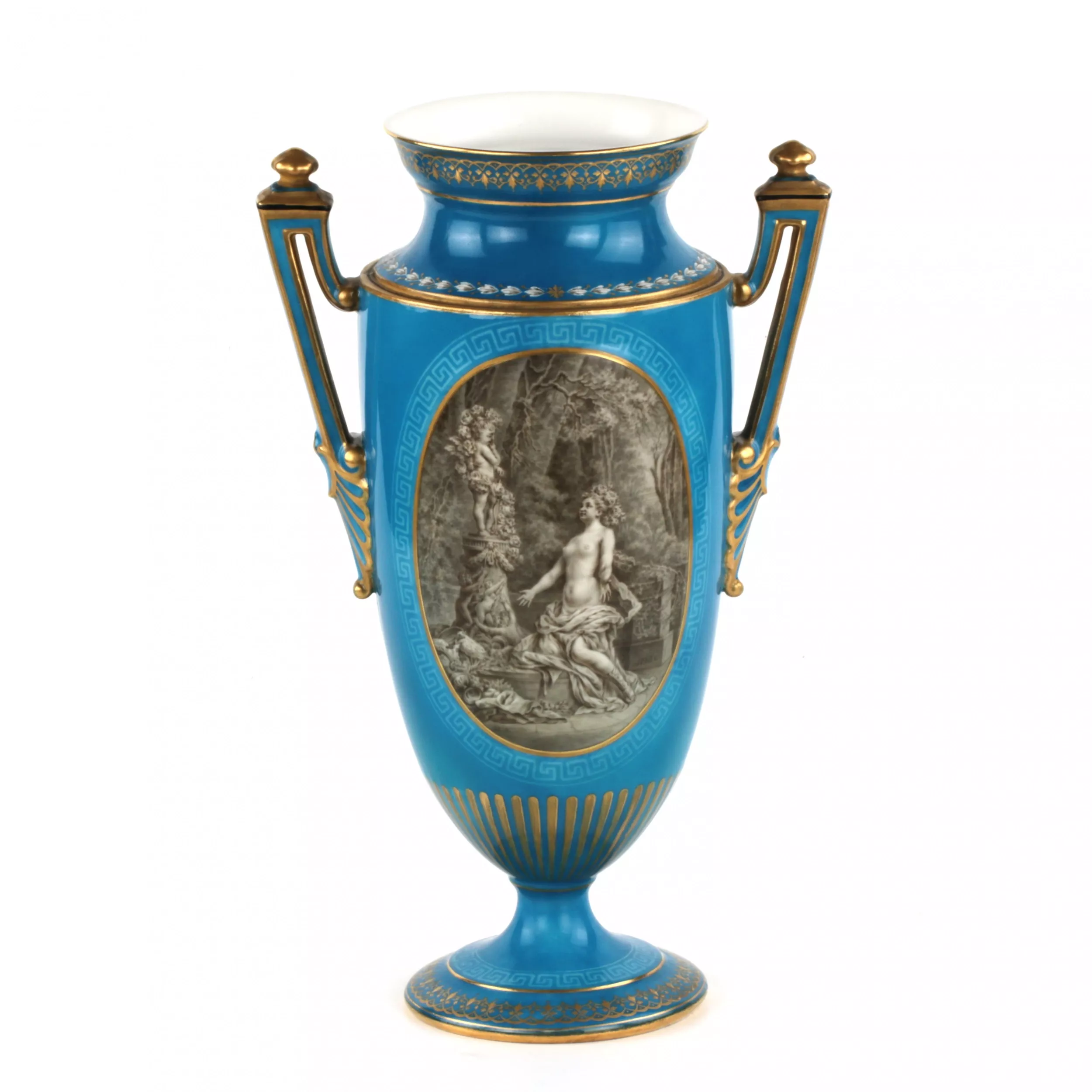 Vase peint. Manufacture imperiale de porcelaine 1881-1894 
