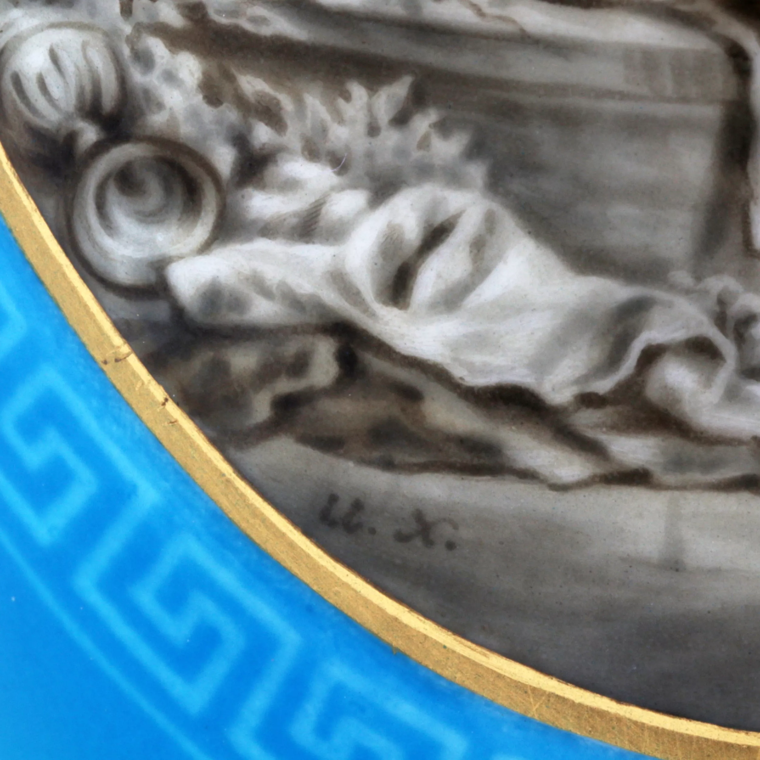 Vase peint. Manufacture imperiale de porcelaine 1881-1894 