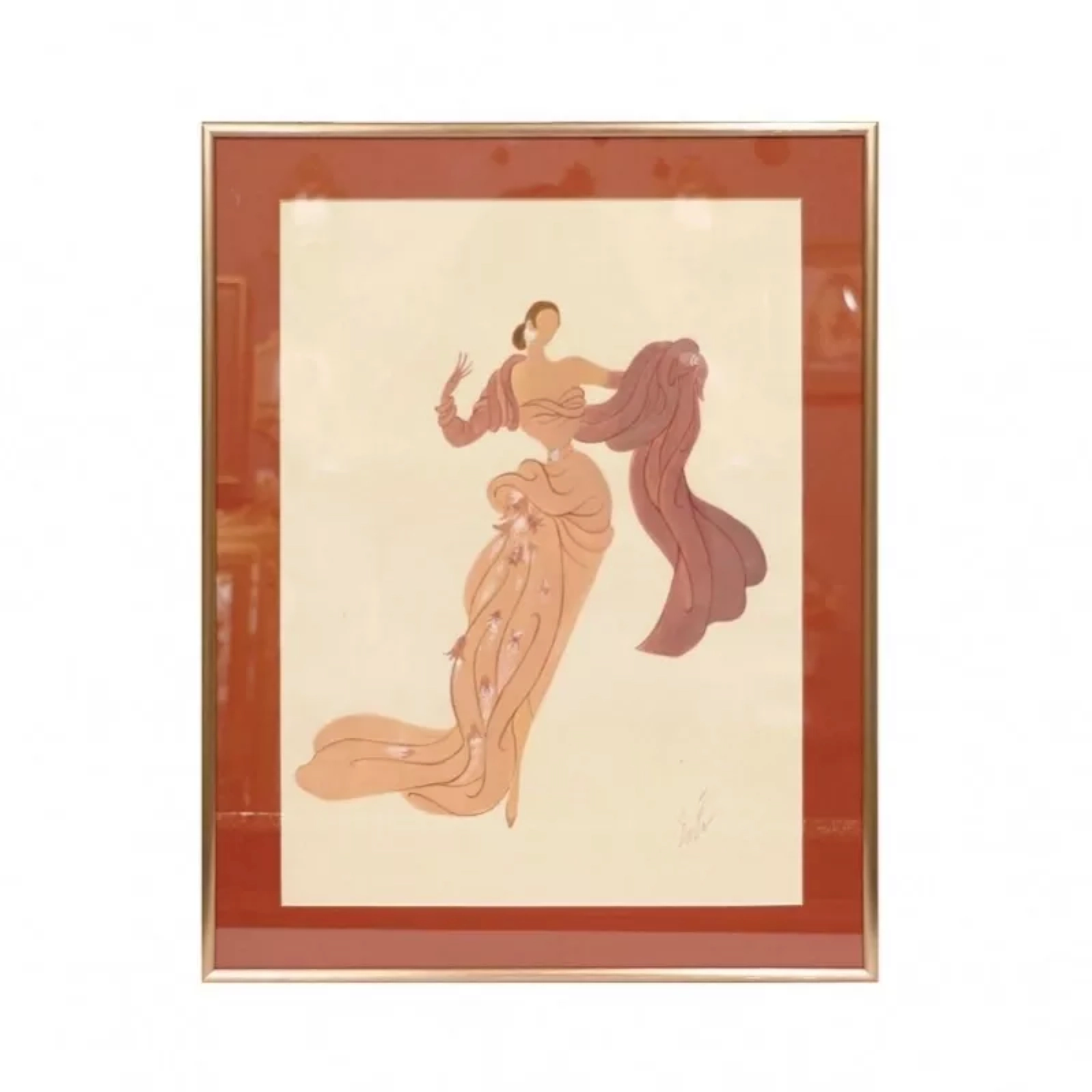 Dessin de la serie Costumes de scène. 