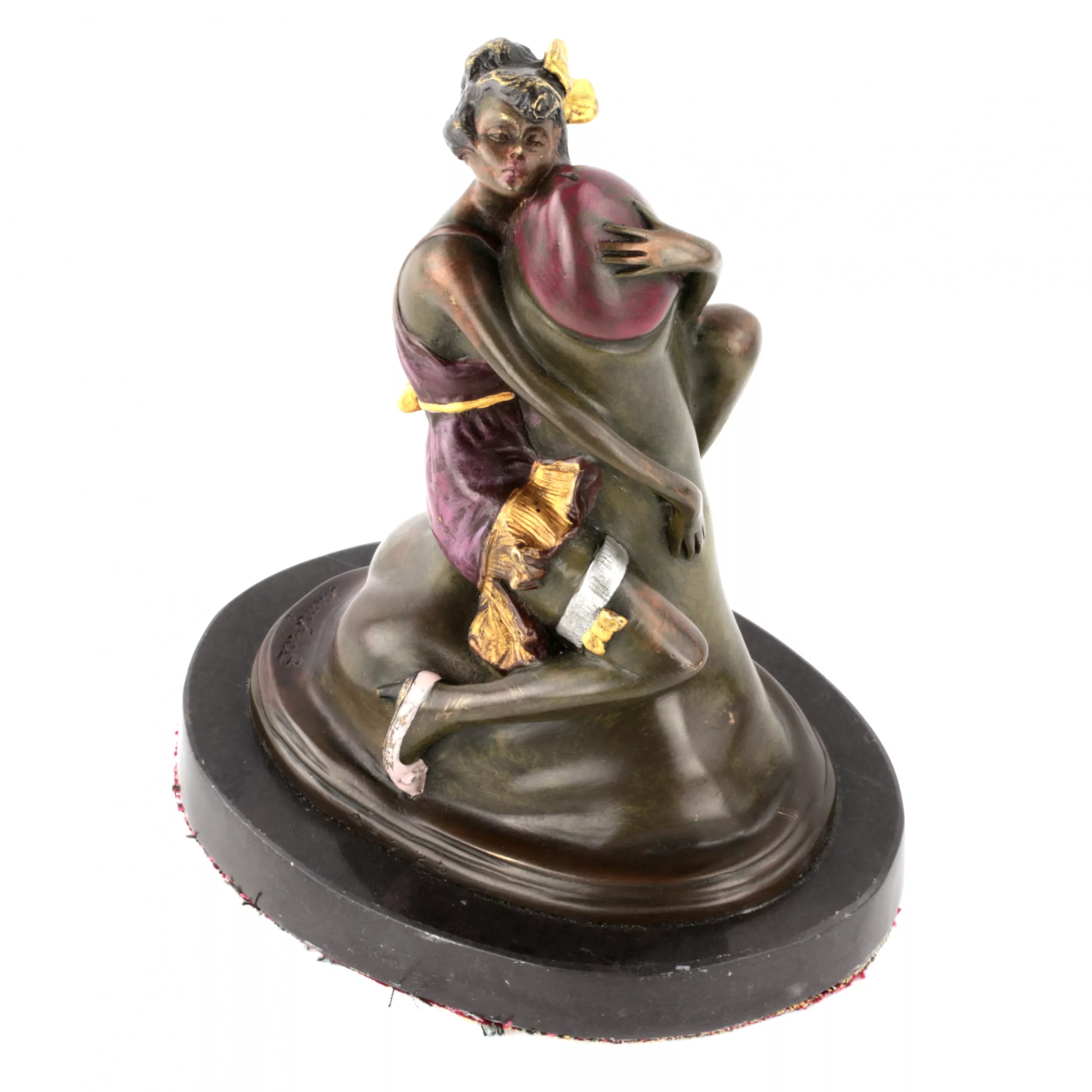 Sculpture erotique en bronze. 