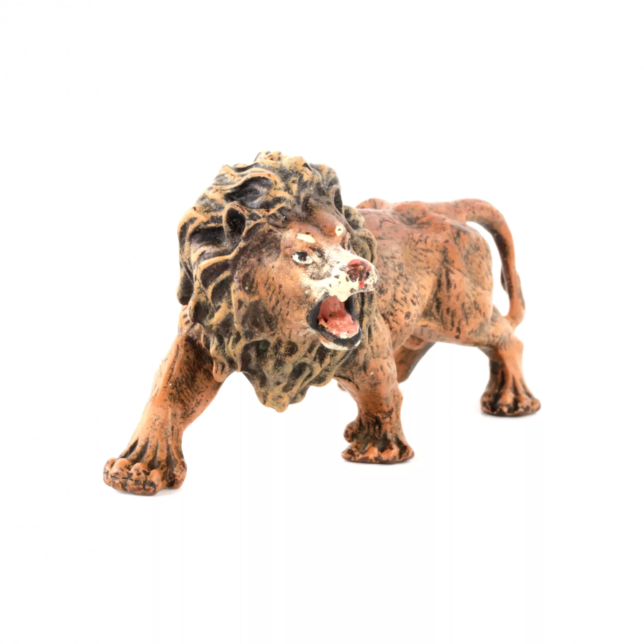 Miniature en bronze de Vienne Lion, usines Bergman. 