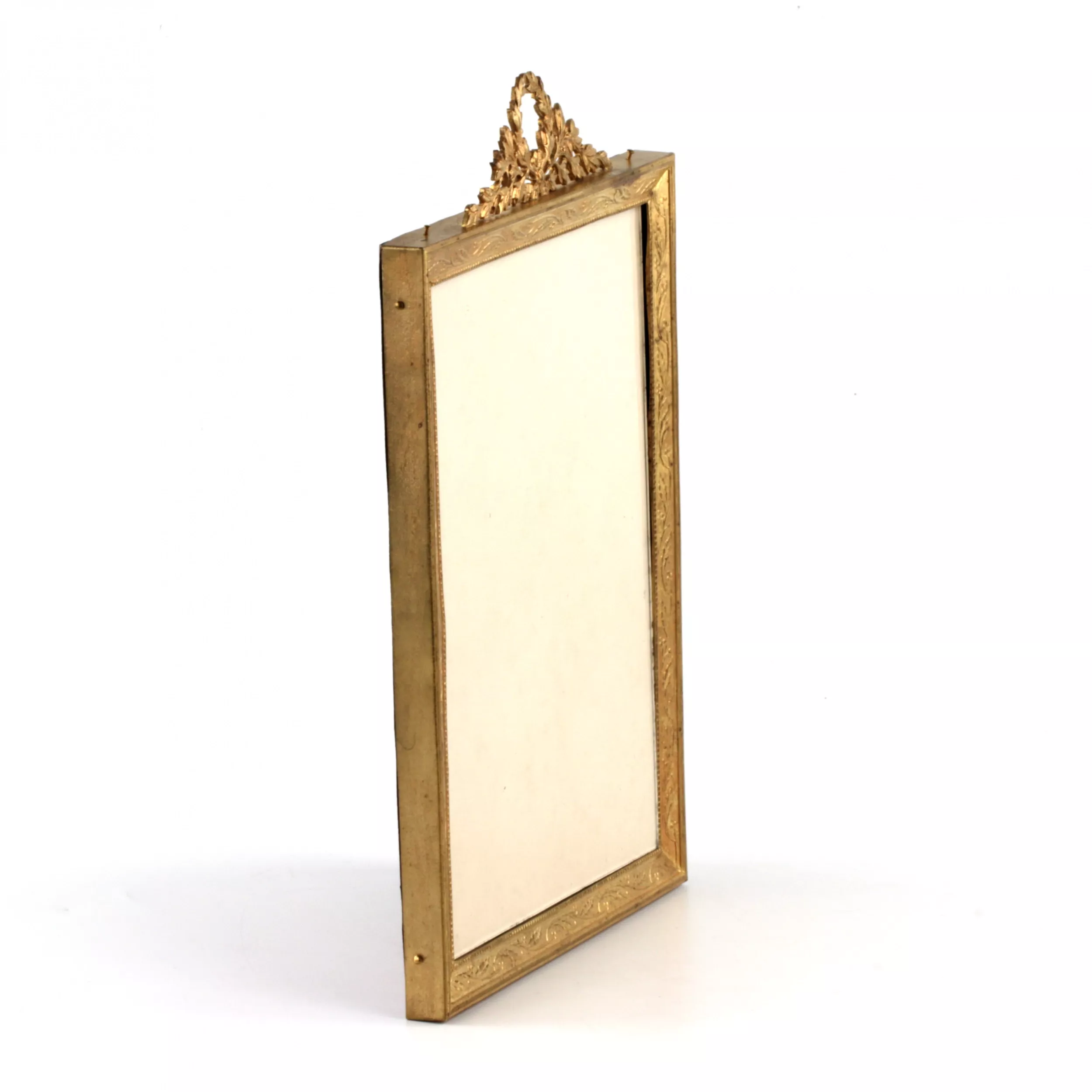 Brass, gold-plated photo frame. 