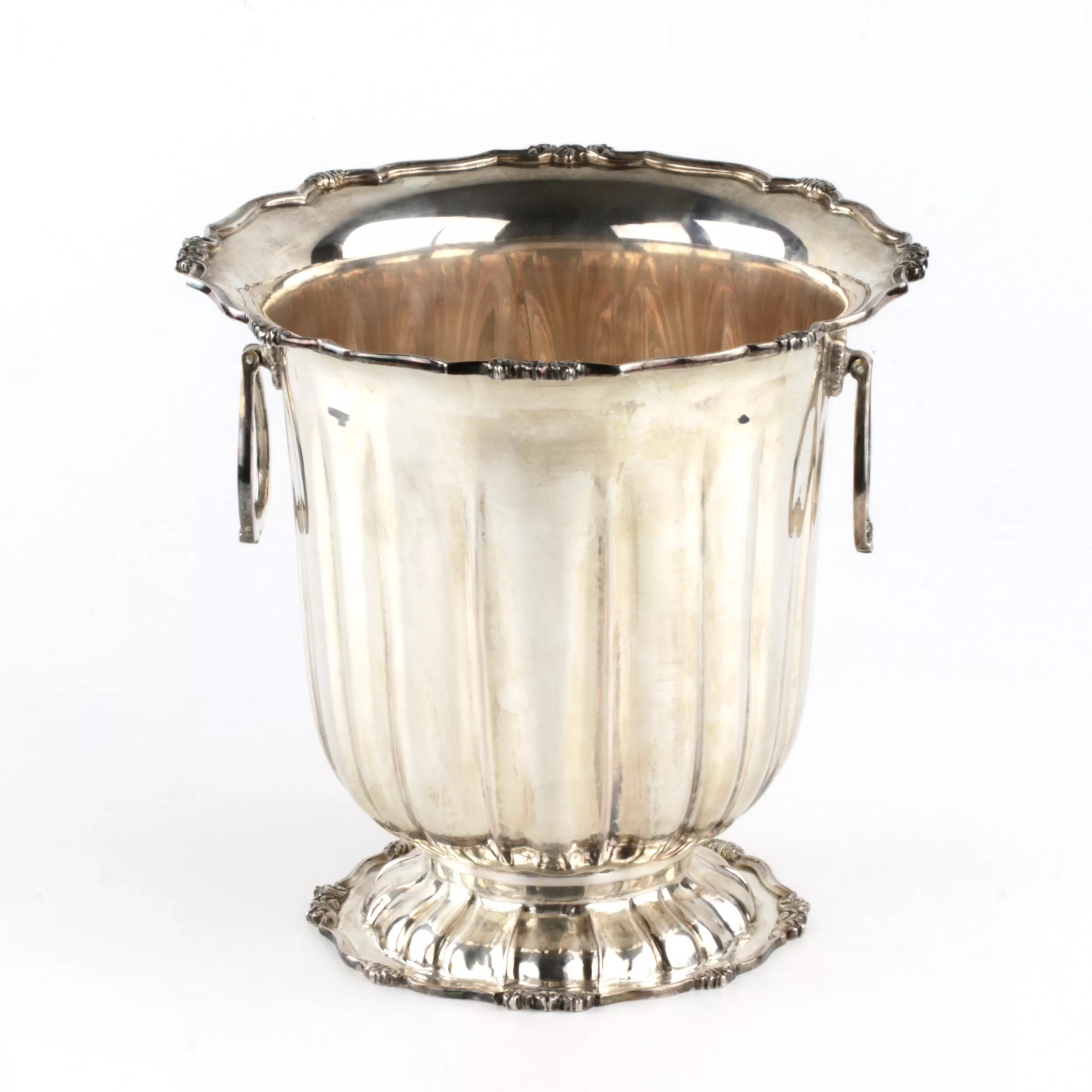 Refroidisseur à vin en argent. 