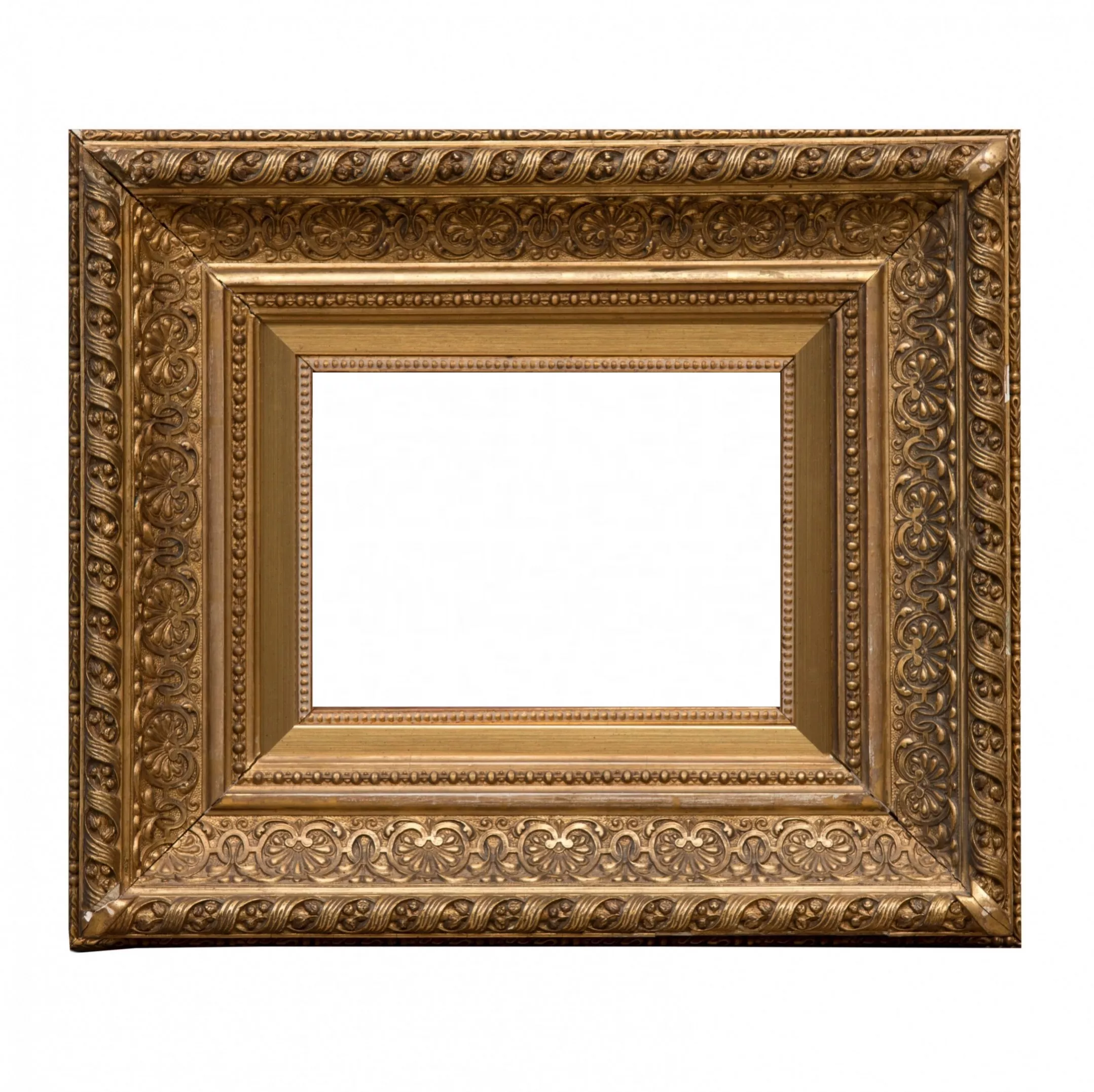 Gilded carved wooden frame.
