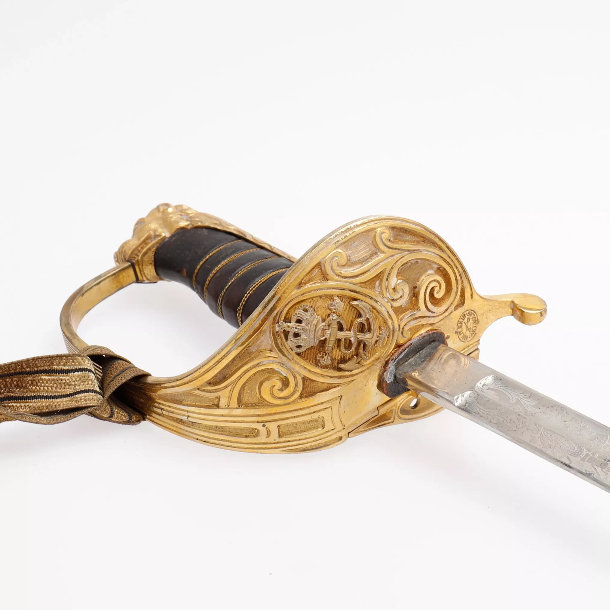 SABRE D`OFFICIER DE LA MARINE SUÉDOISE. MODÈLE 1876