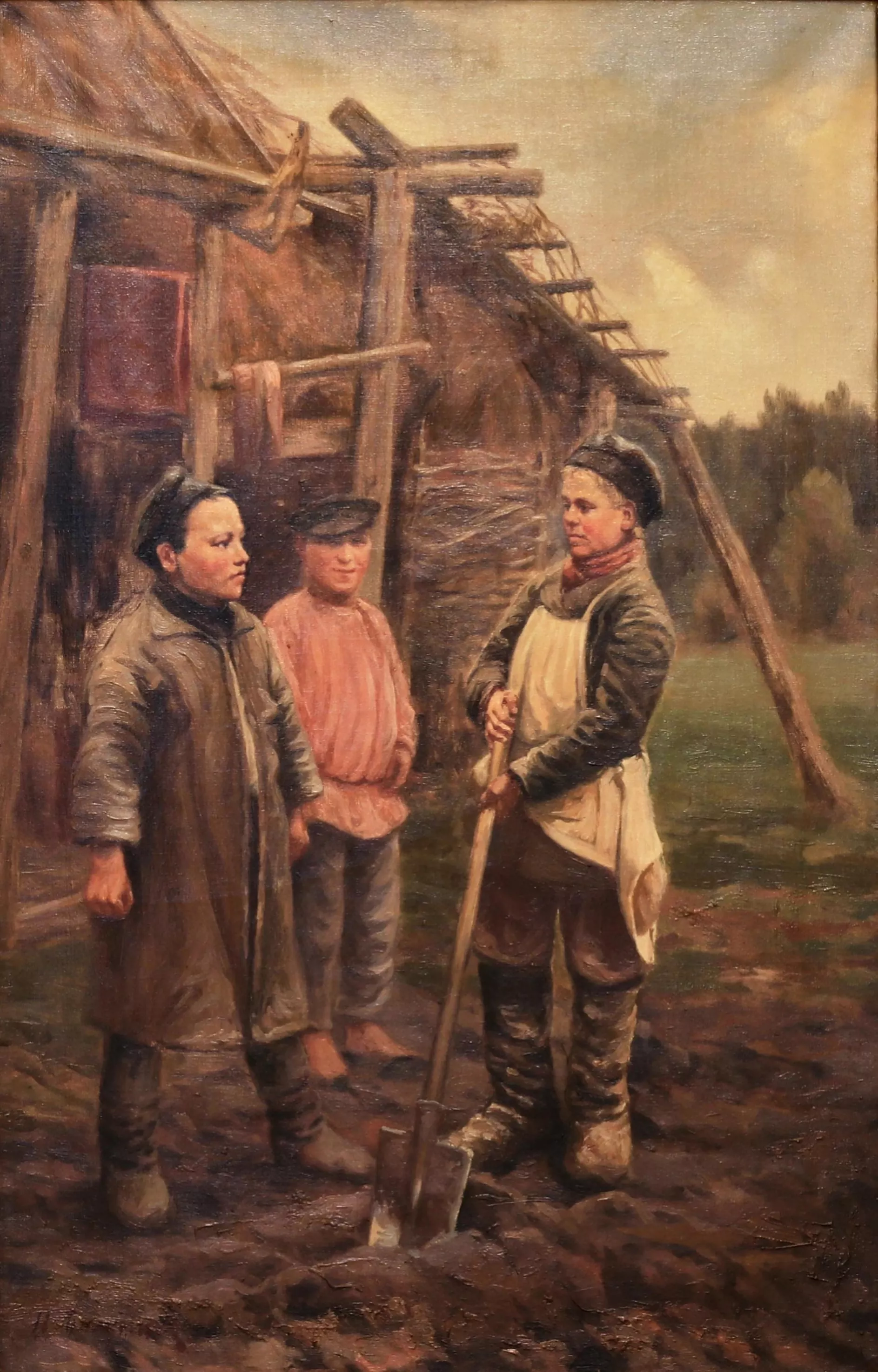 Tableau Enfants Paysans. Balunin M.A. 