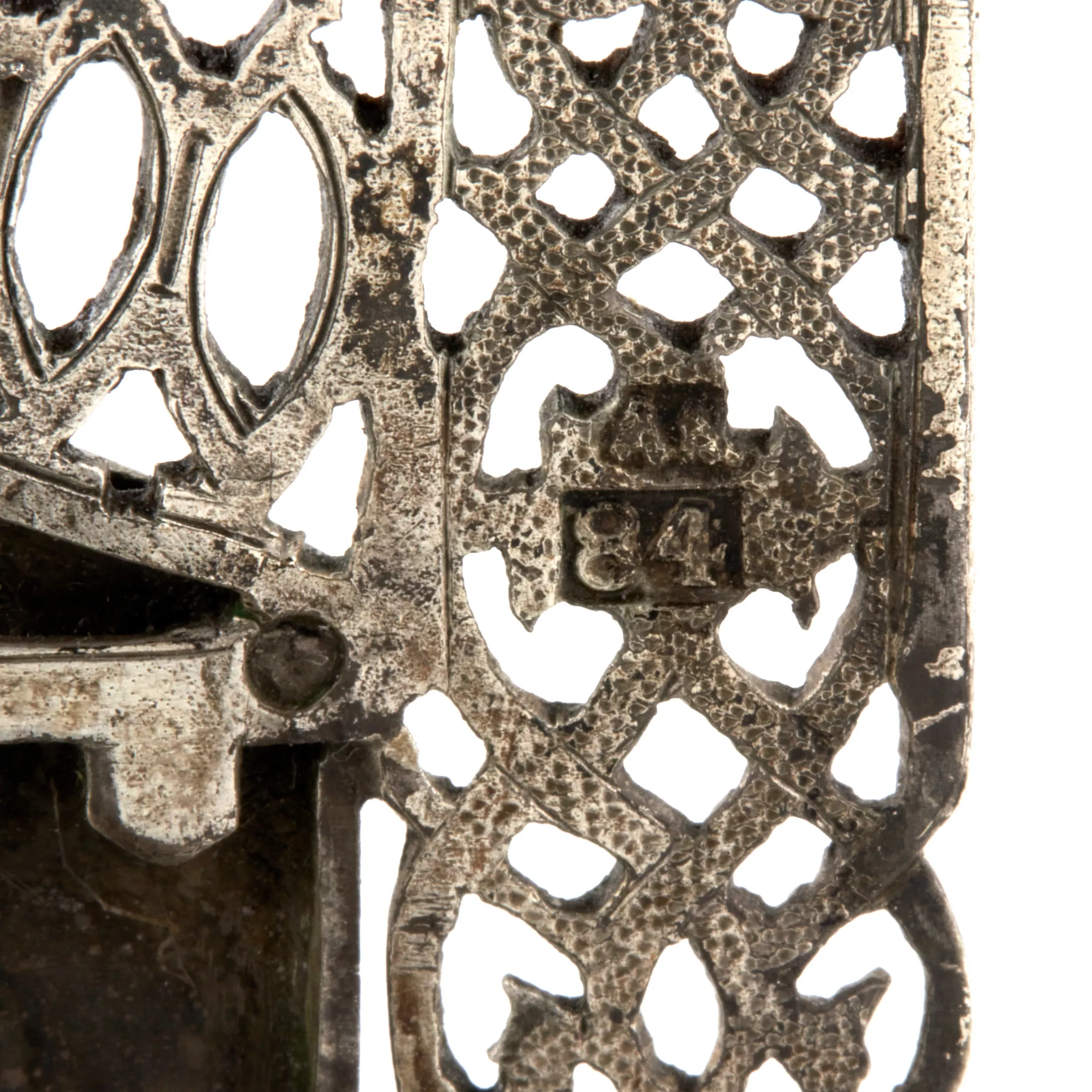 Silver salt shaker throne in the Russian style. Mukhin A.A. Moscow 1875. 