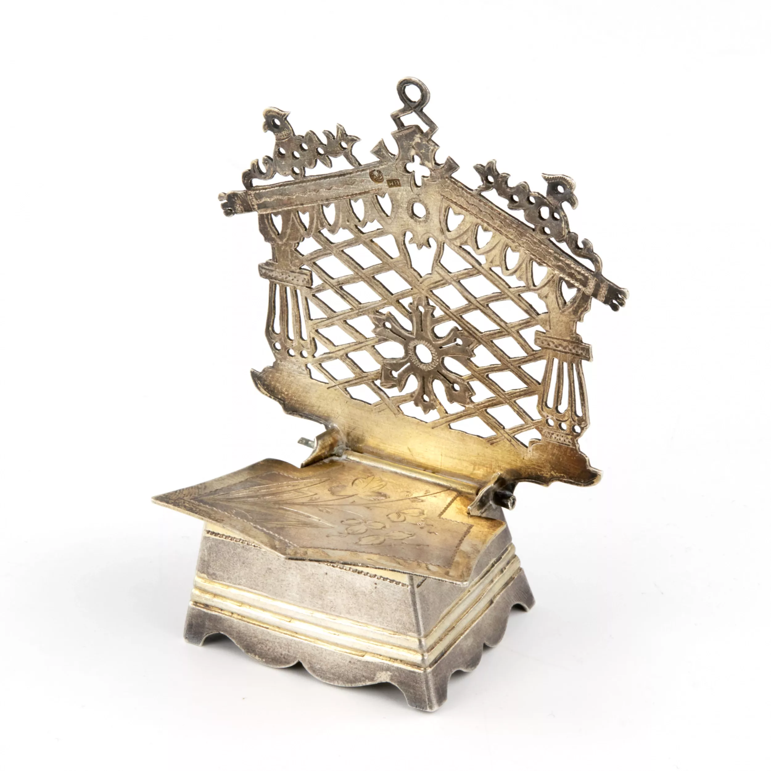 Silver salt shaker throne in the Russian style. Kostroma. 1899 - 1908. 