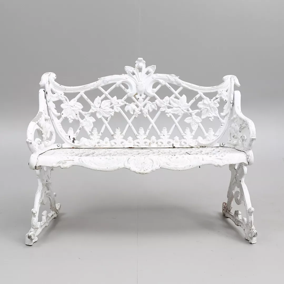 Garden bench in Louis XV style. 