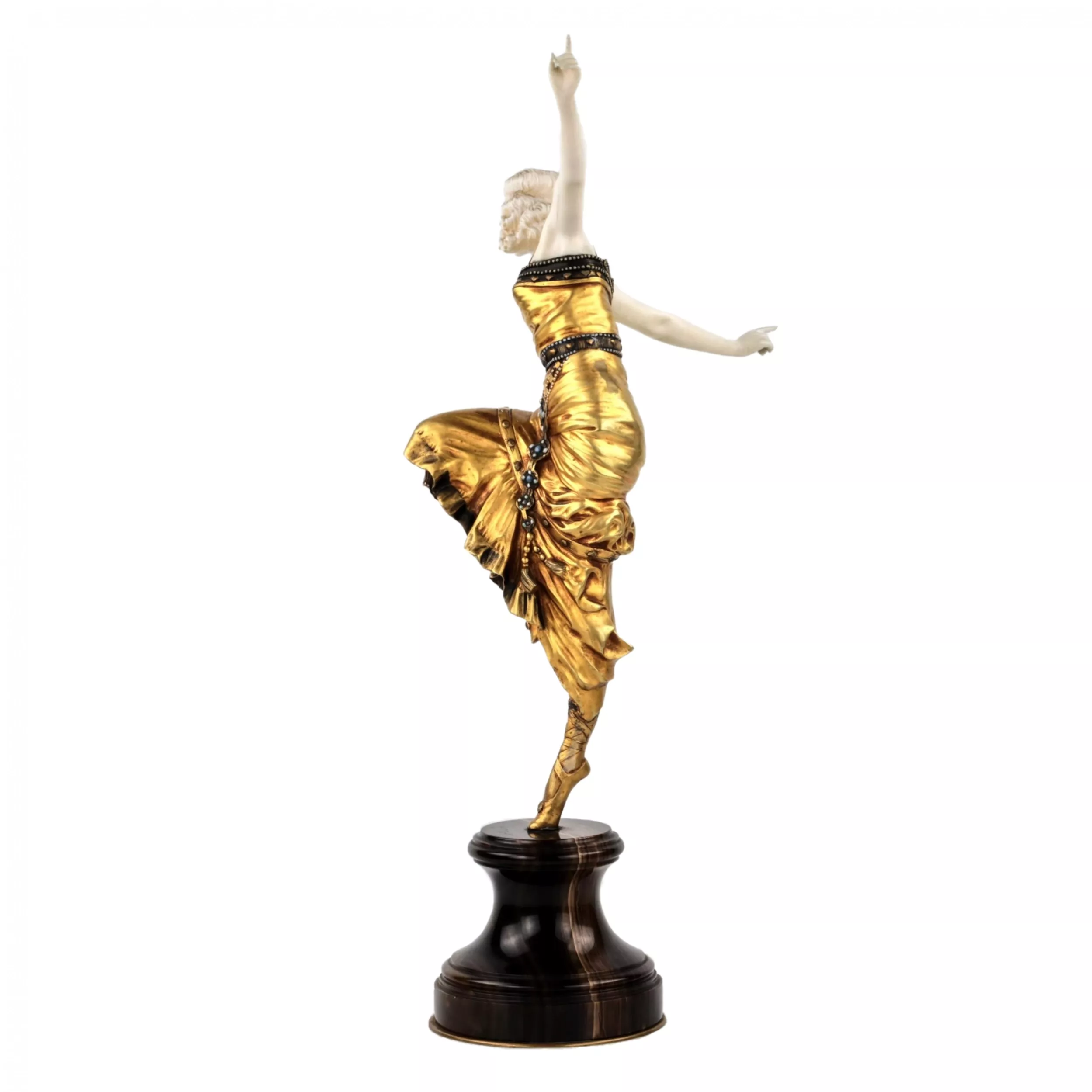P. Philippe. Figure en bronze dune danseuse russe.