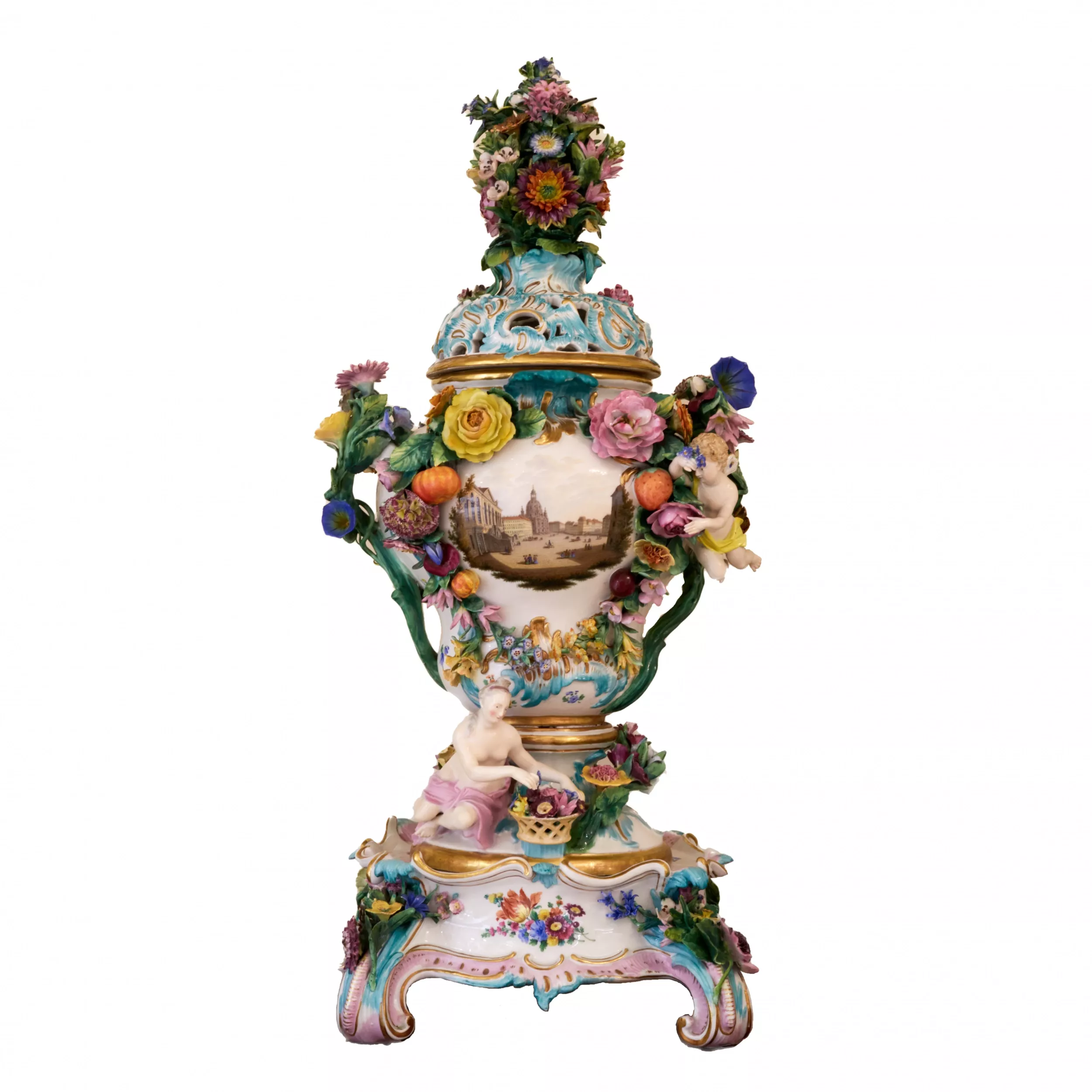 A grandiose porcelain vase 